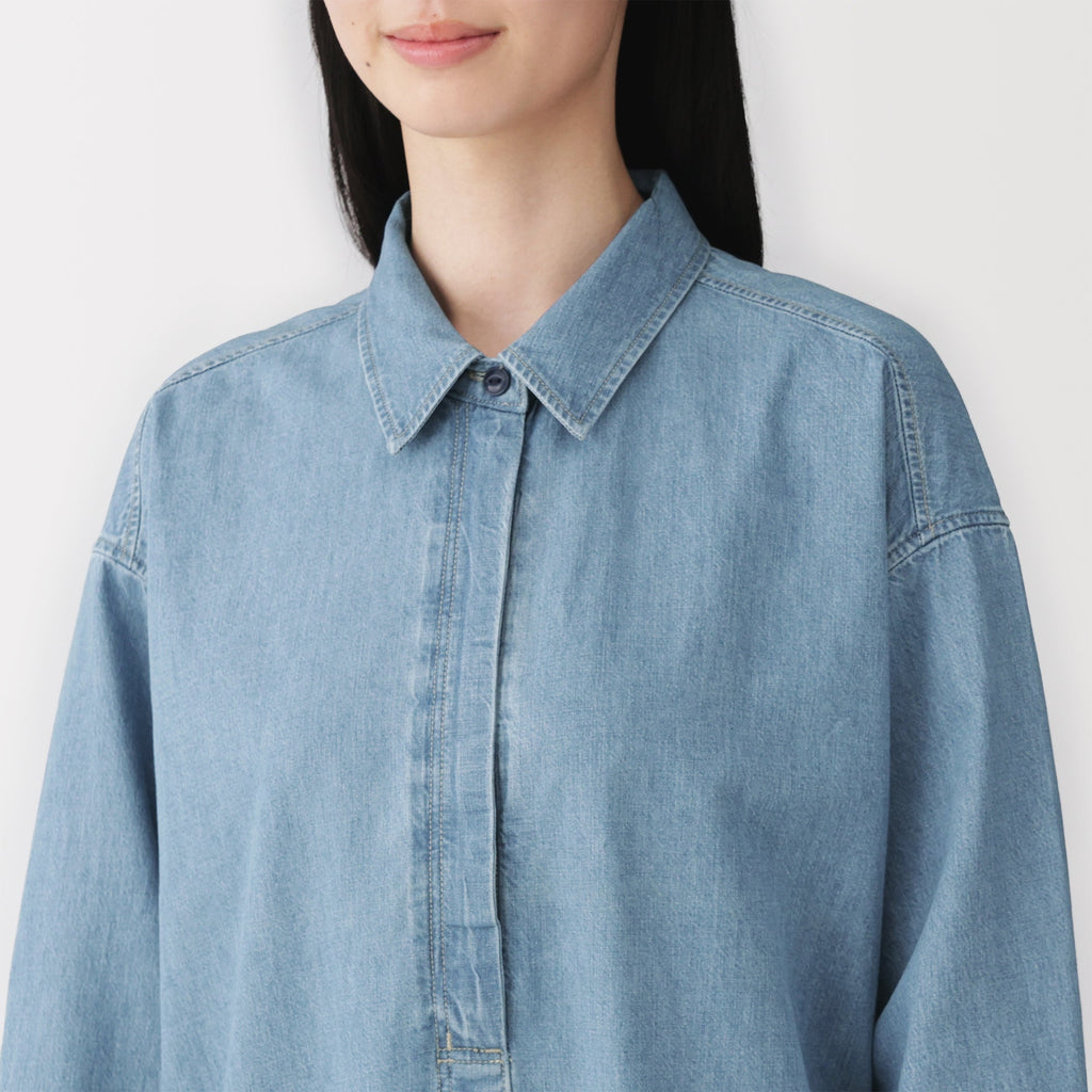 Kapok Blend Denim Dress