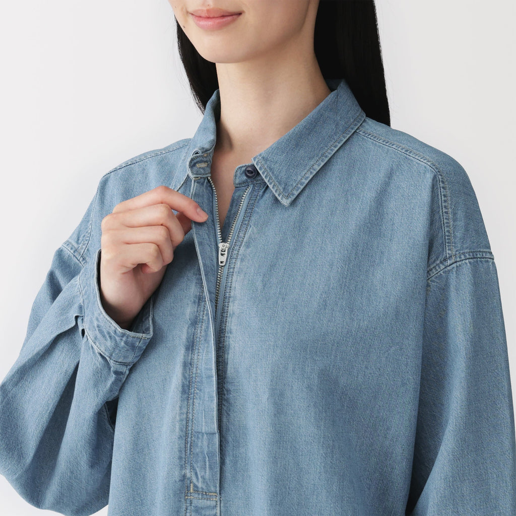 Kapok Blend Denim Dress