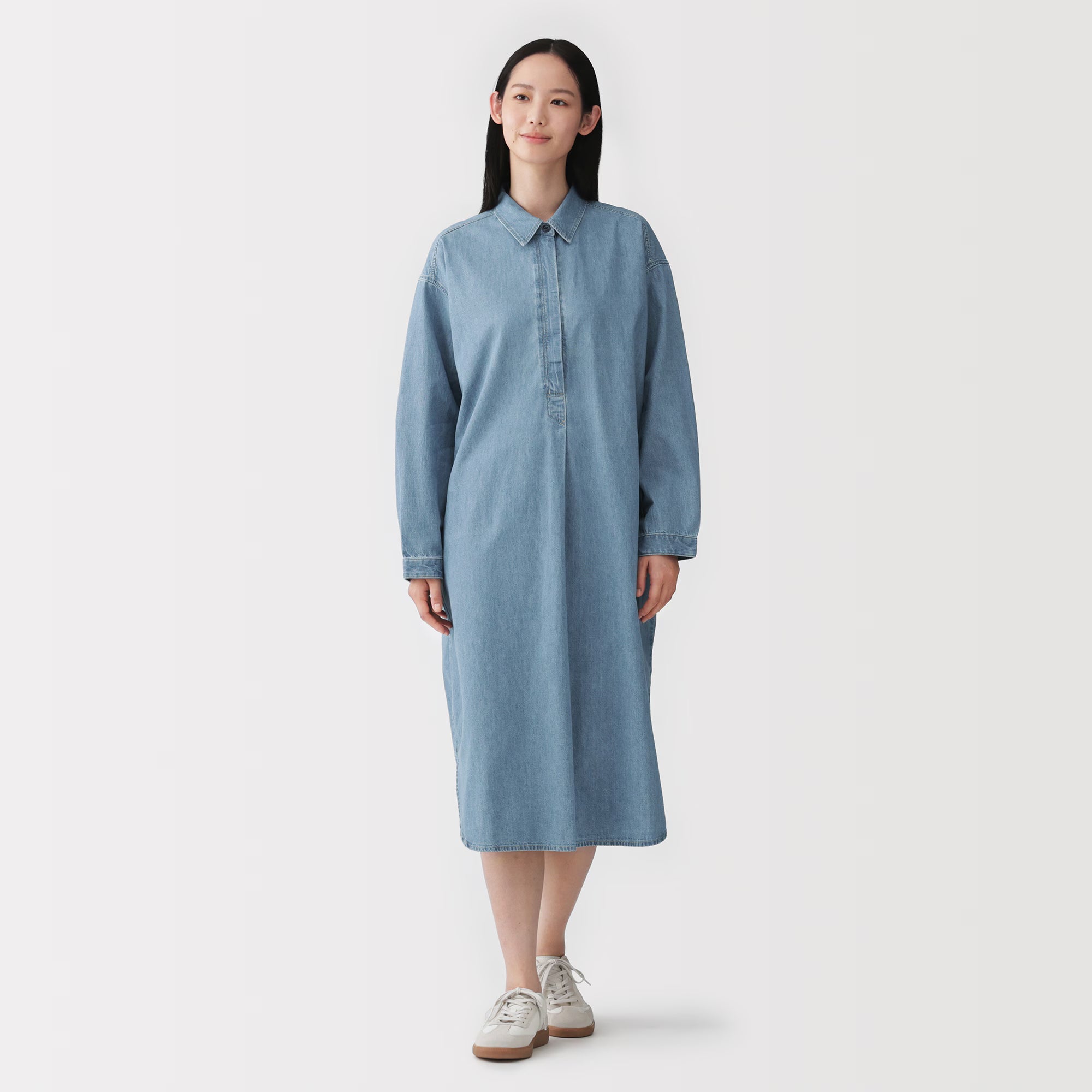 Kapok Blend Denim Dress