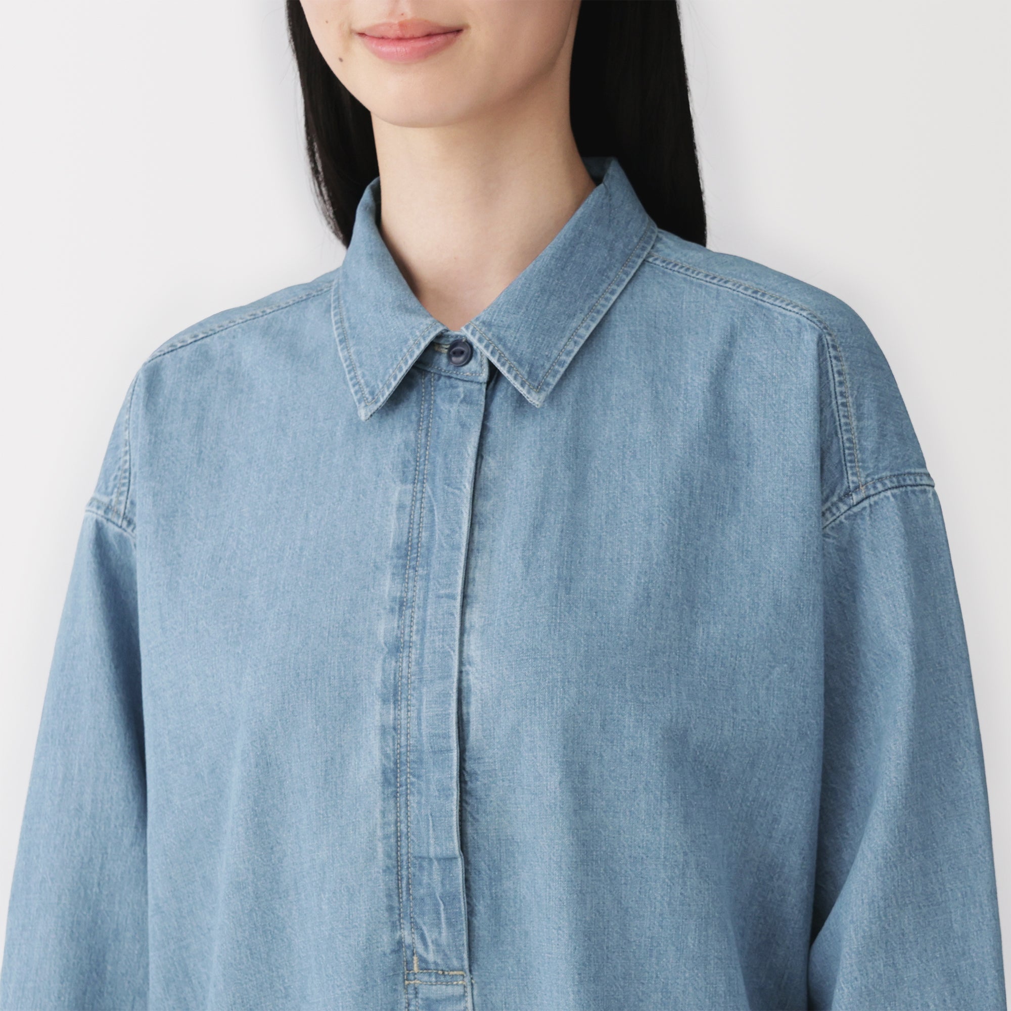 Kapok Blend Denim Dress