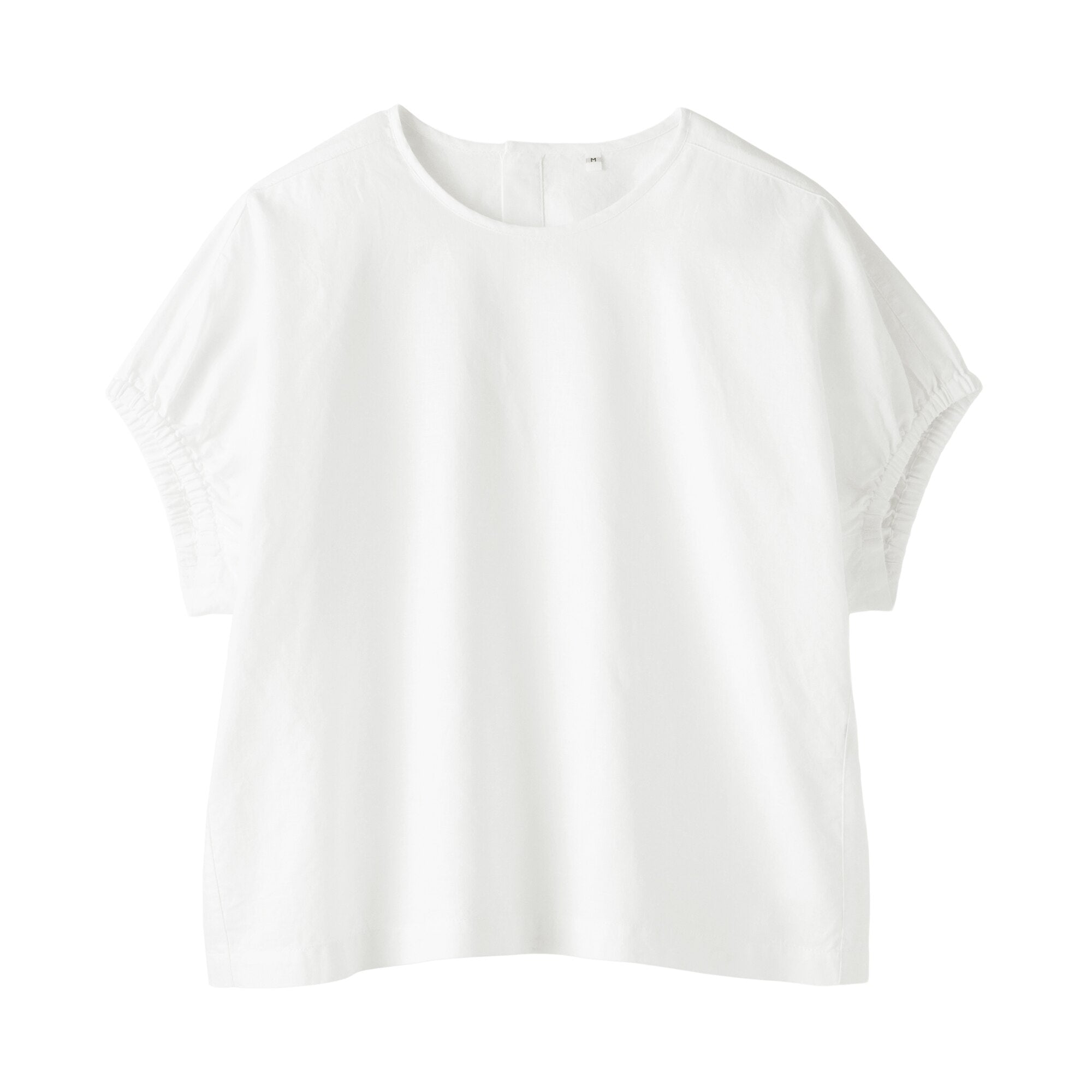 Hemp Cotton Gather Sleeve Blouse
