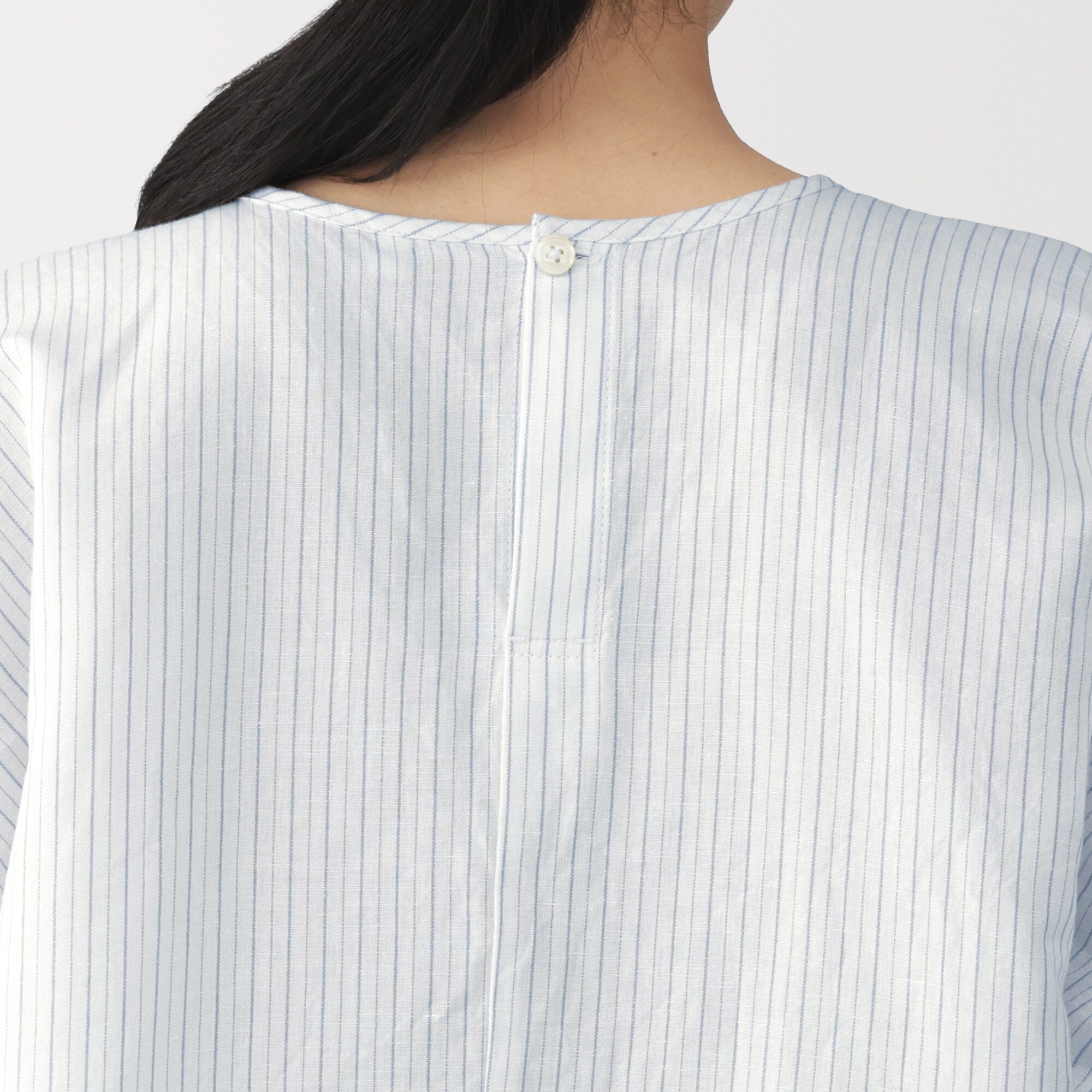 Hemp Cotton Gather Sleeve Blouse