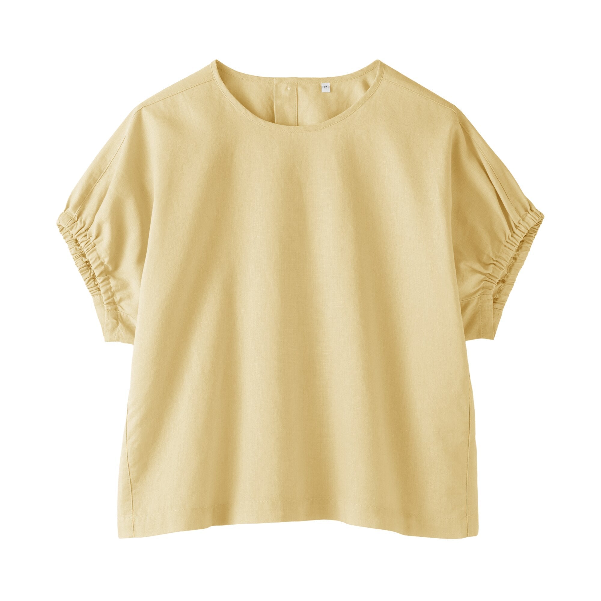 Hemp Cotton Gather Sleeve Blouse