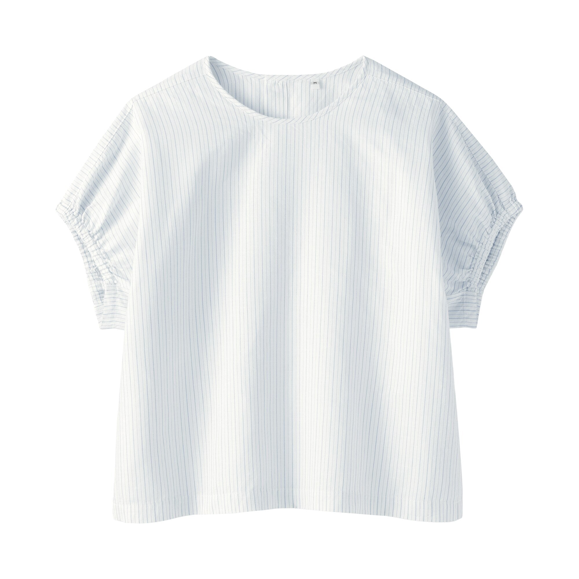 Hemp Cotton Gather Sleeve Blouse