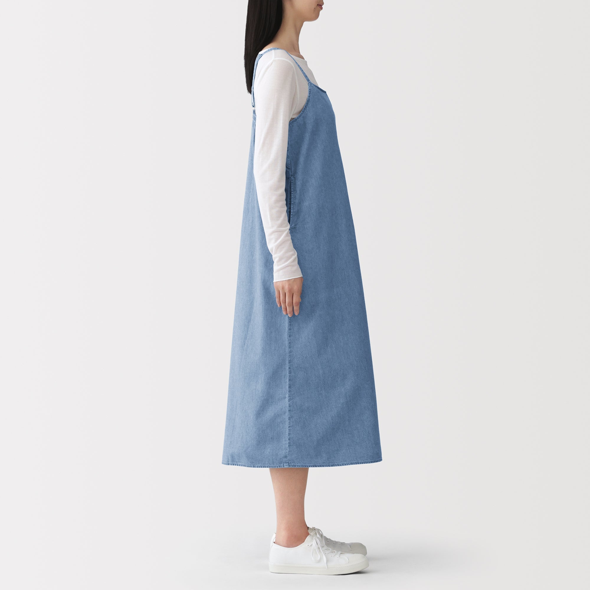 Kapok Blend Denim Cami Dress