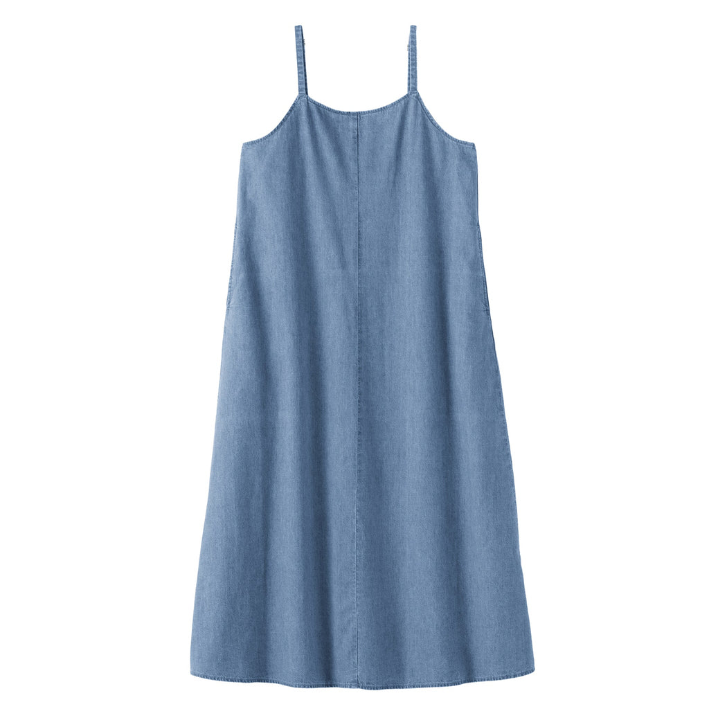 Kapok Blend Denim Cami Dress