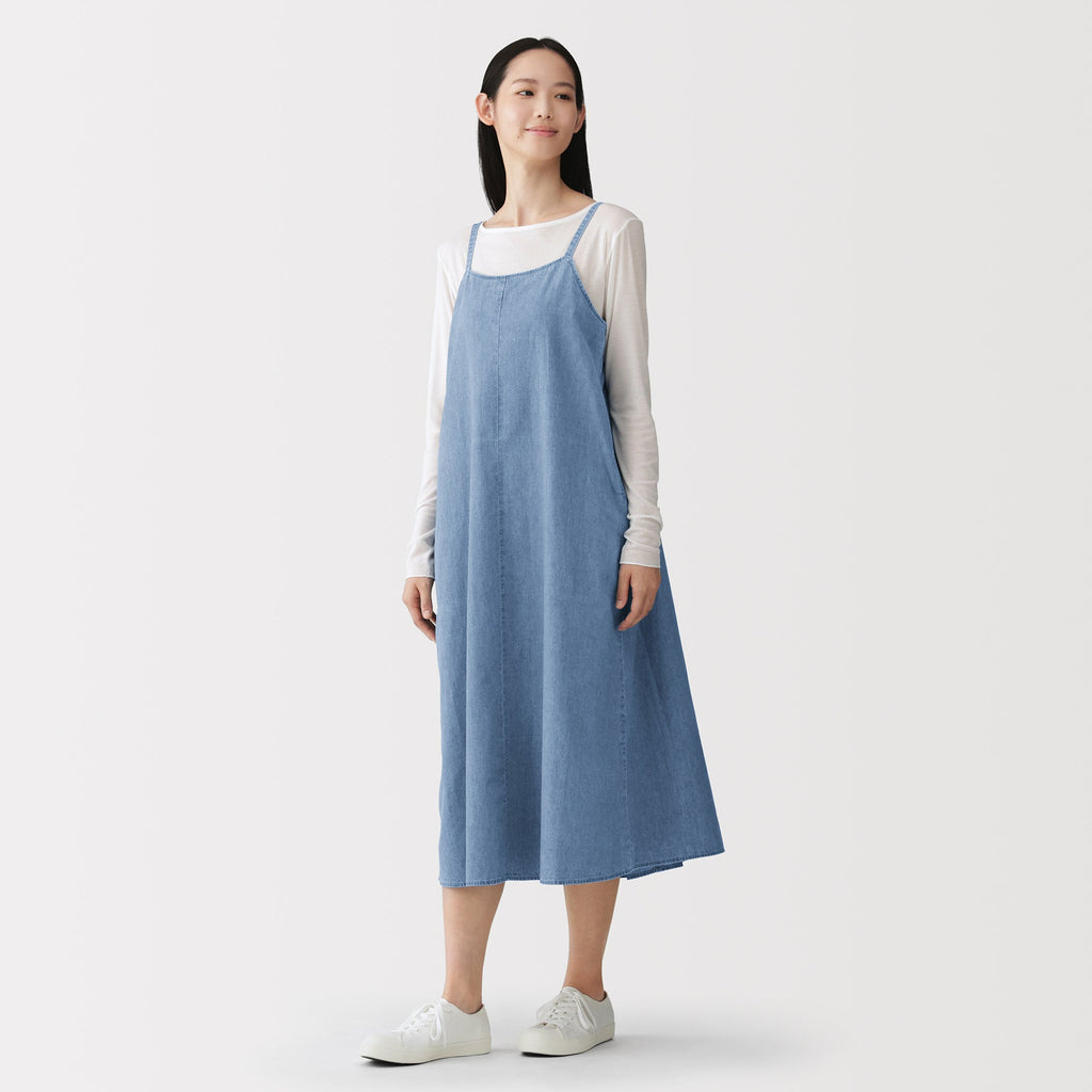 Kapok Blend Denim Cami Dress