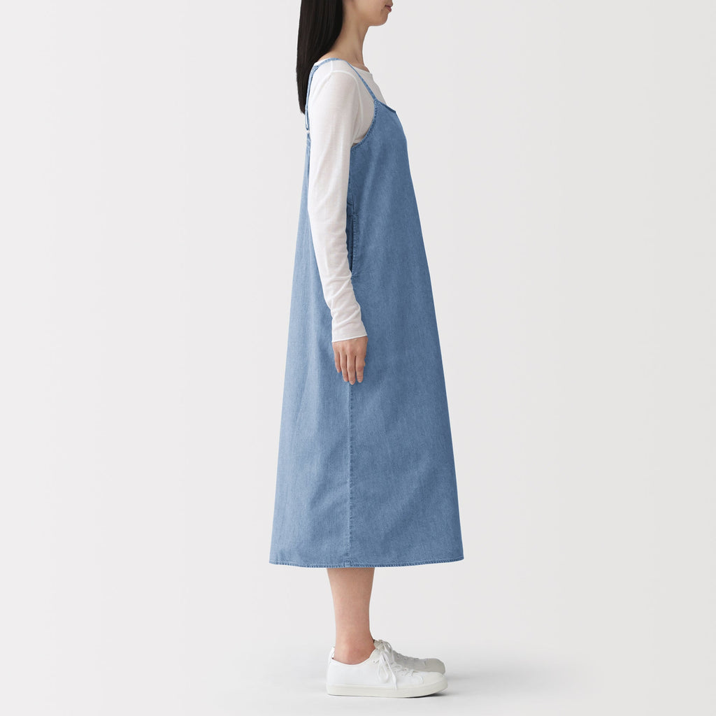 Kapok Blend Denim Cami Dress