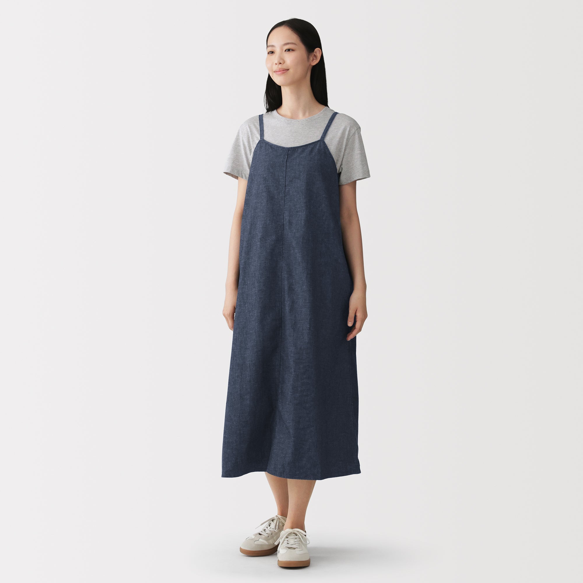 Kapok Blend Denim Cami Dress