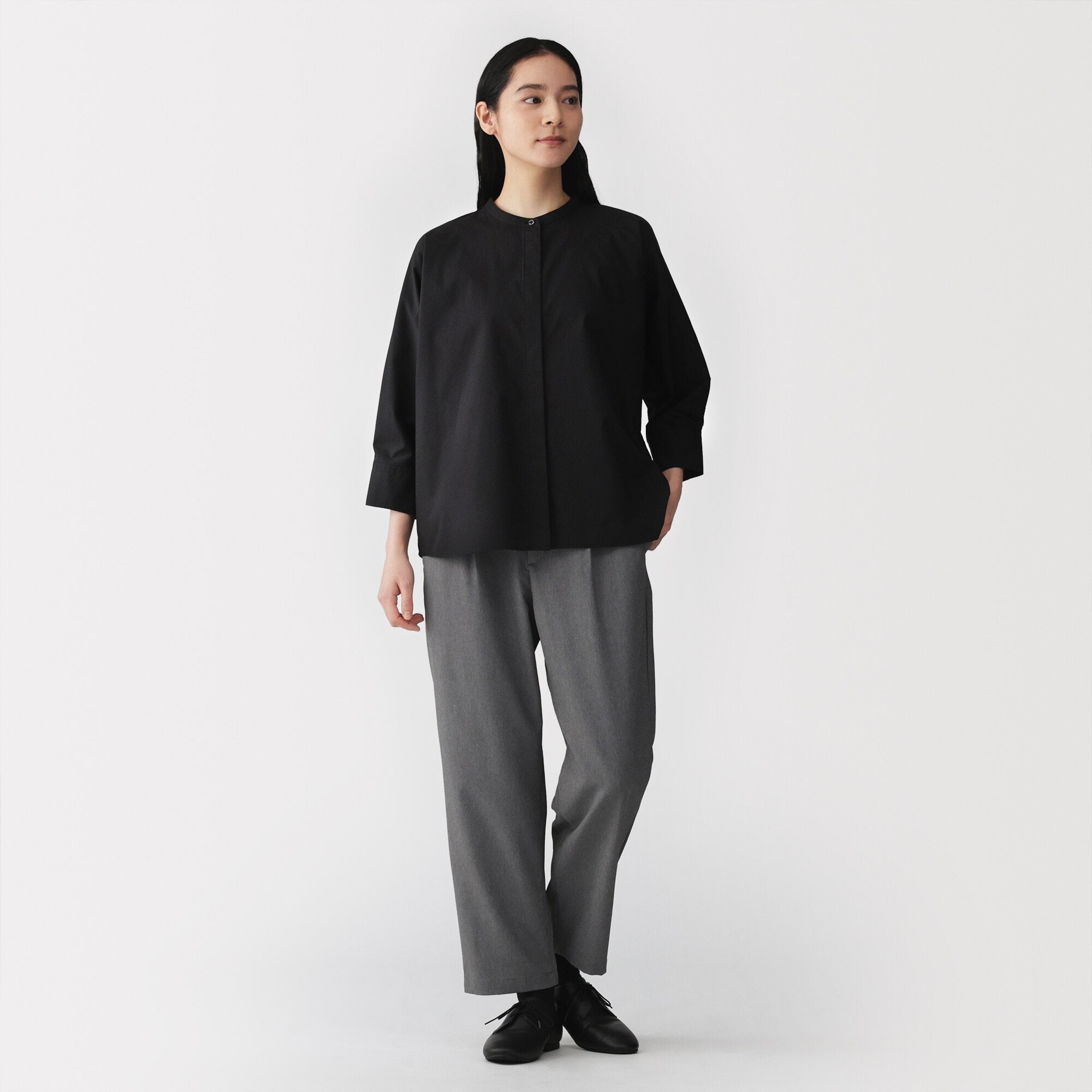 Broadcloth 3/4 Sleeve Shirt
