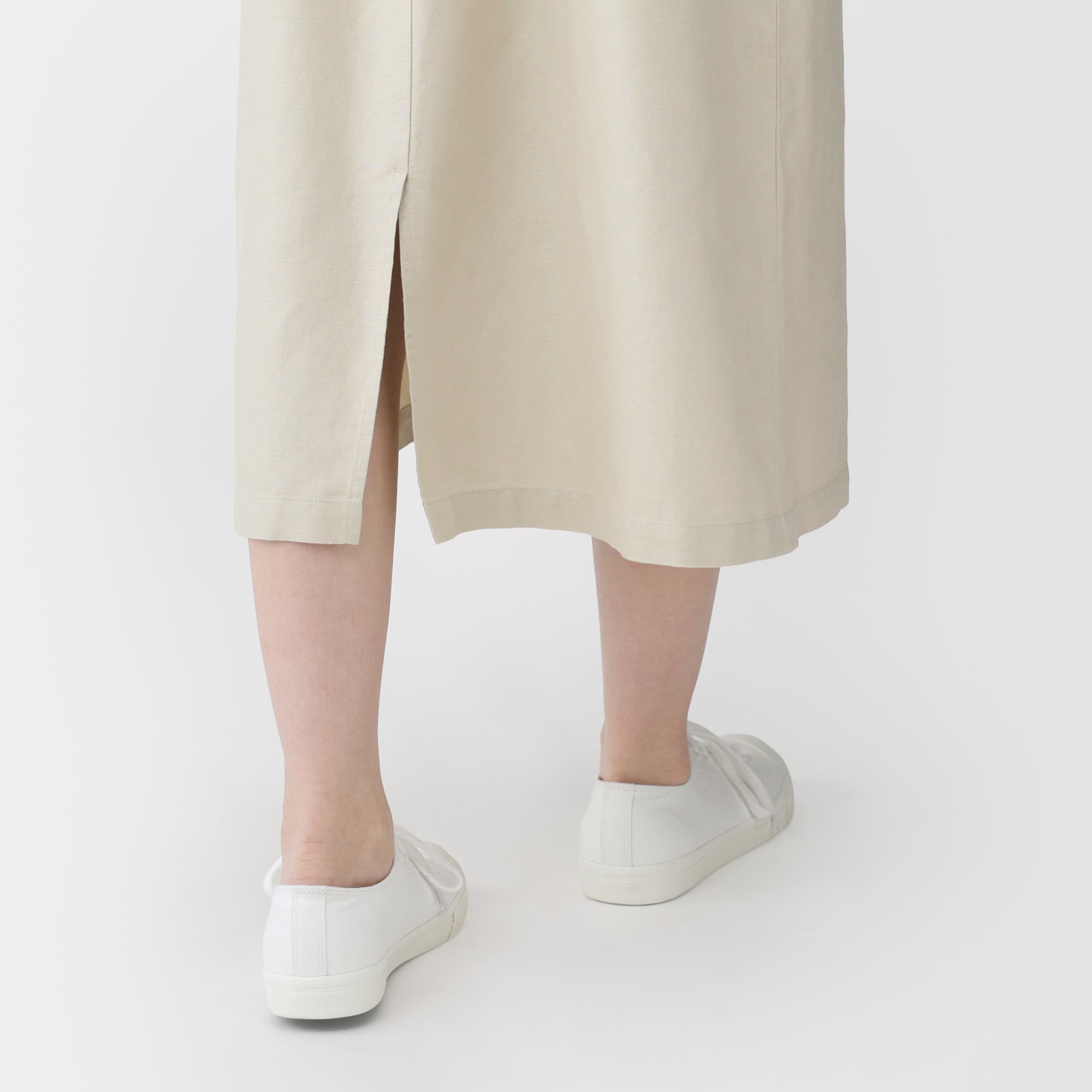 Hemp Blend Twill Jumper Skirt
