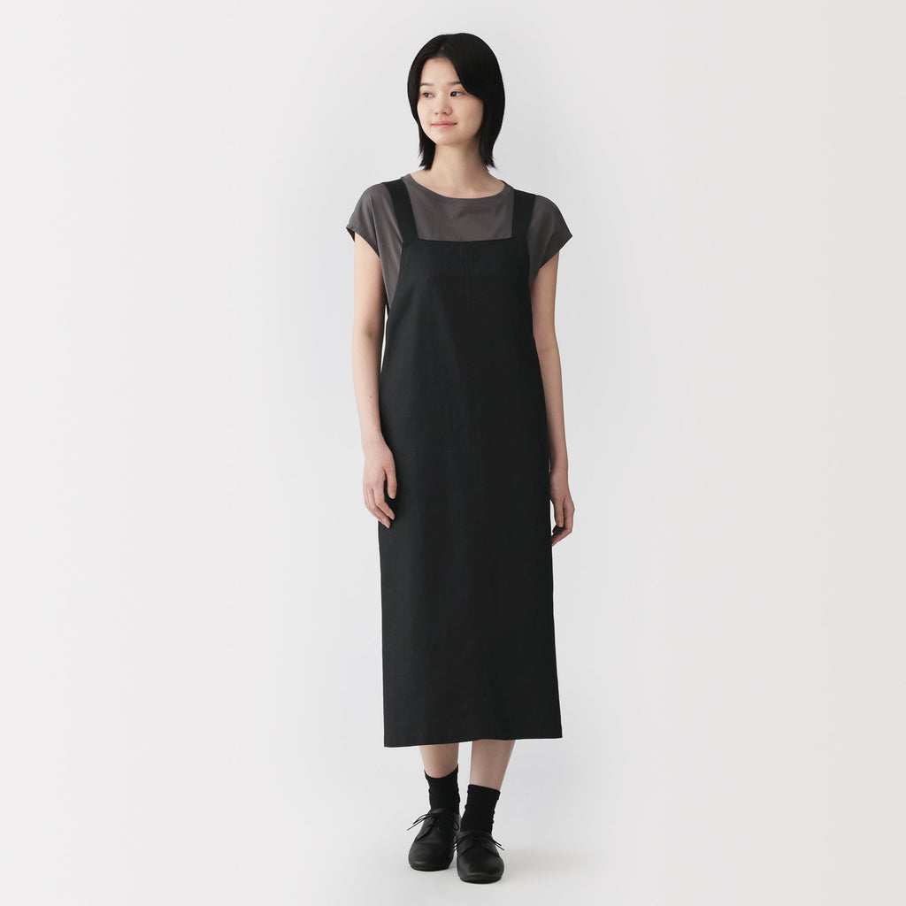 Hemp Blend Twill Jumper Skirt