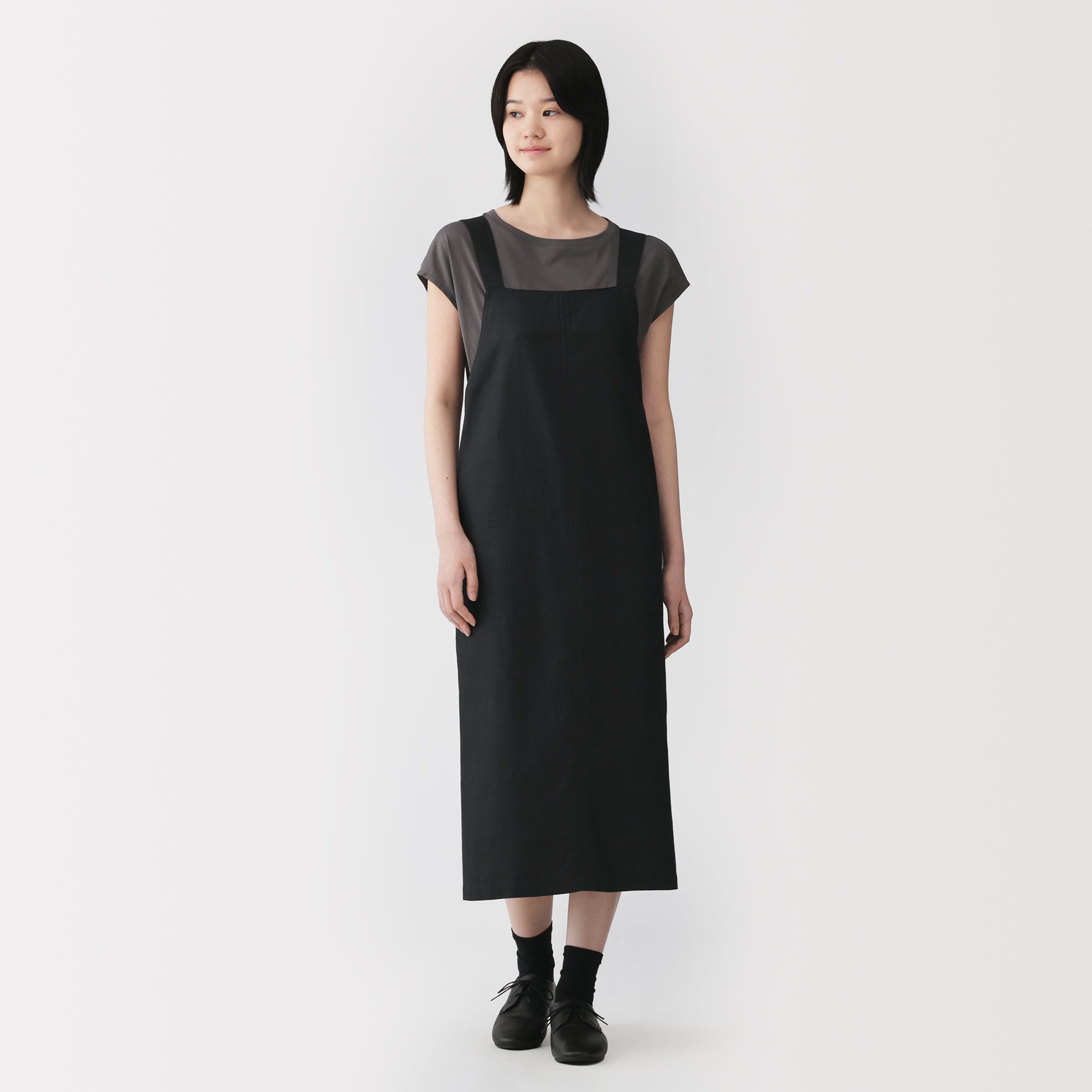 Hemp Blend Twill Jumper Skirt