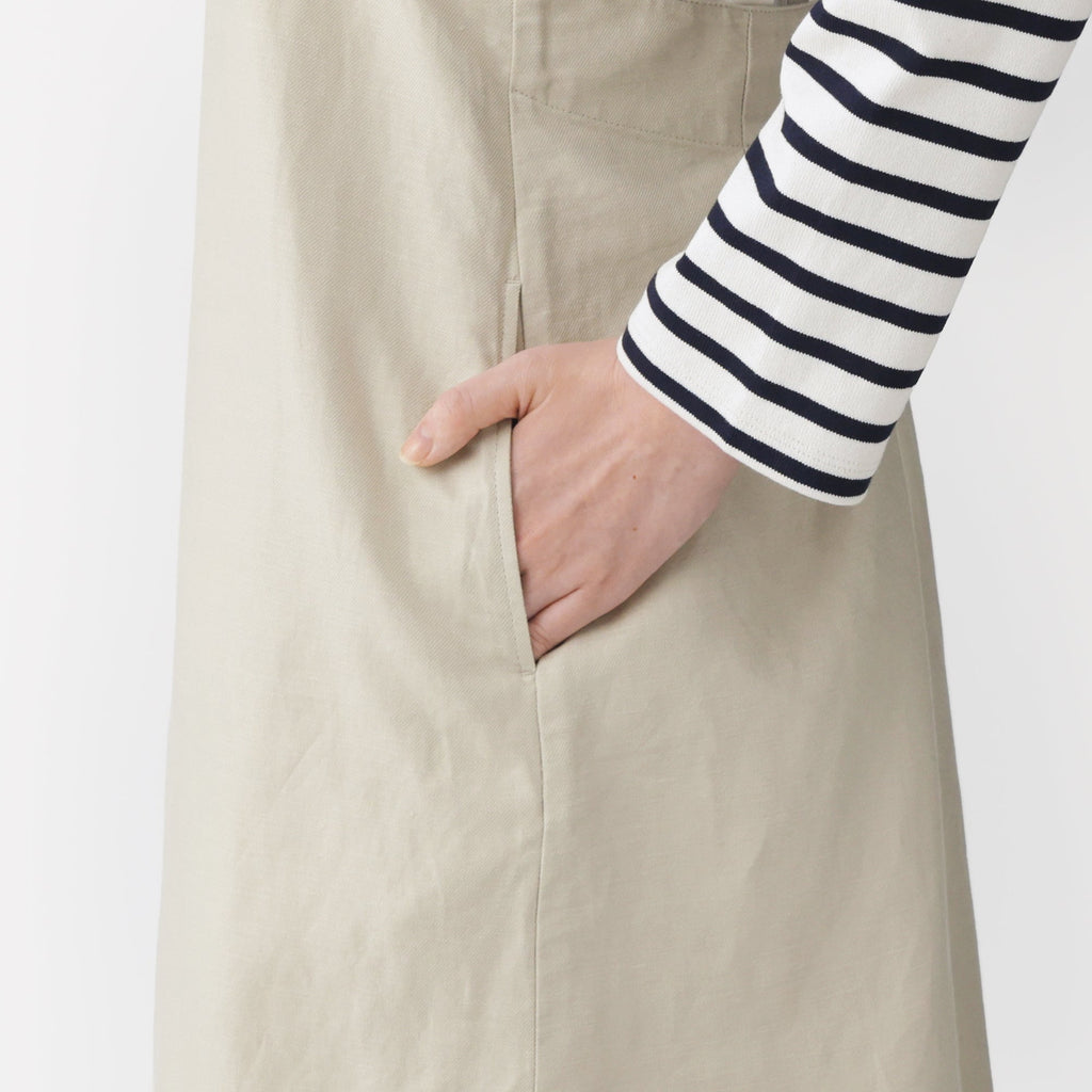 Hemp Blend Twill Jumper Skirt