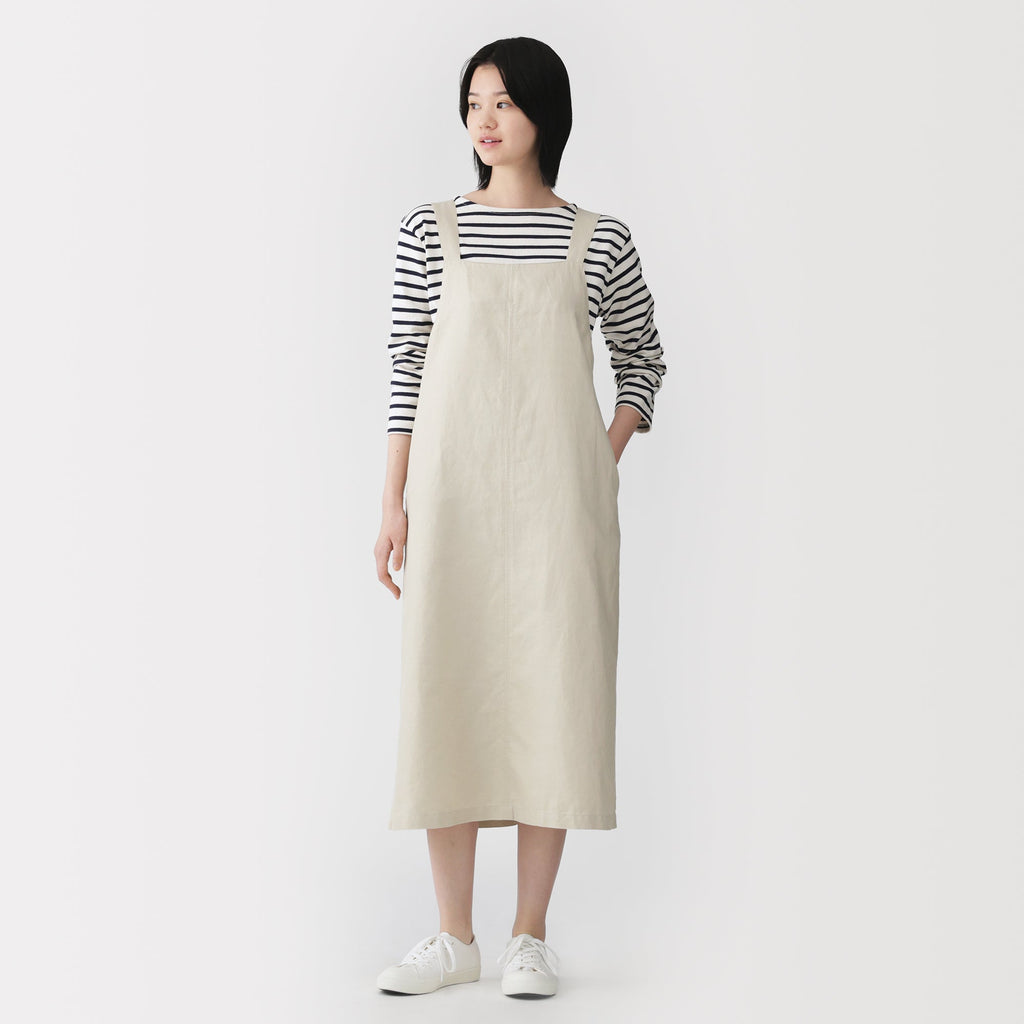 Hemp Blend Twill Jumper Skirt