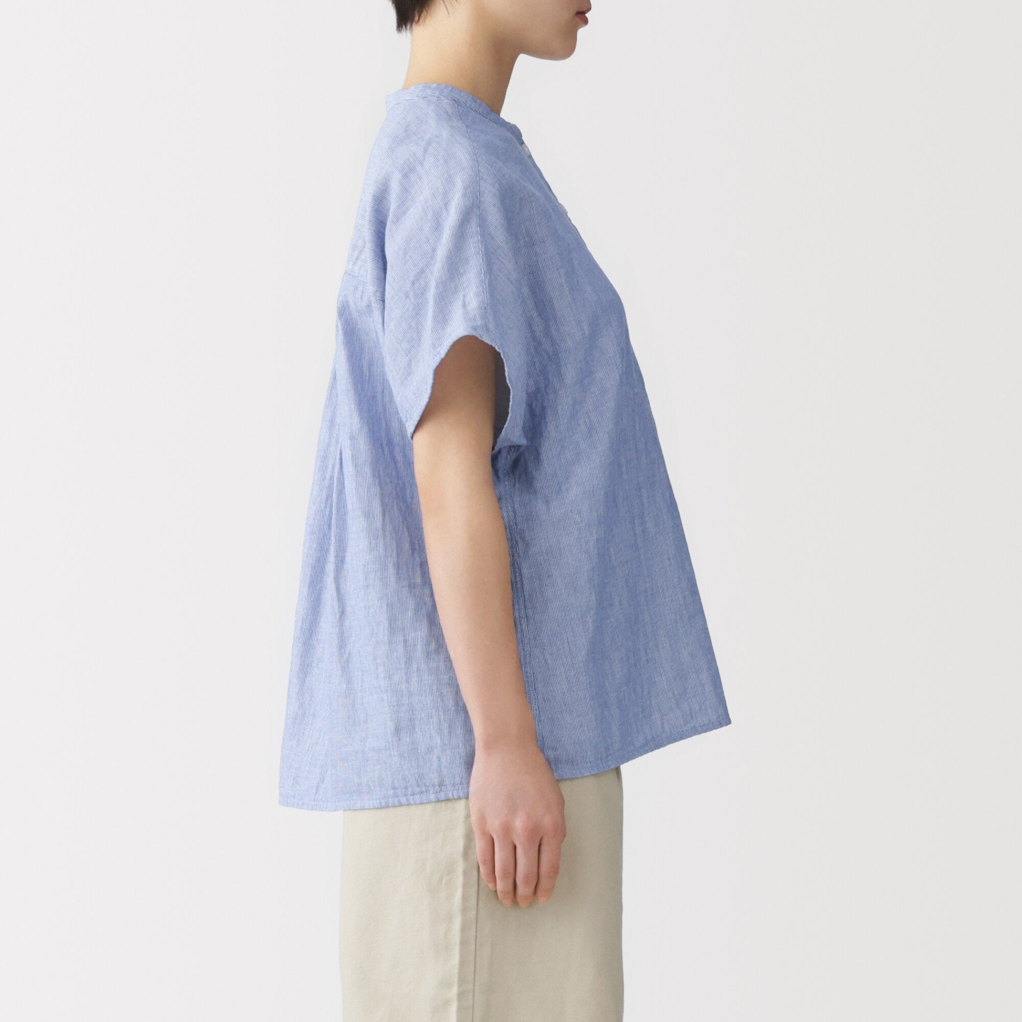 Kapok Blend Double Gauze Blouse