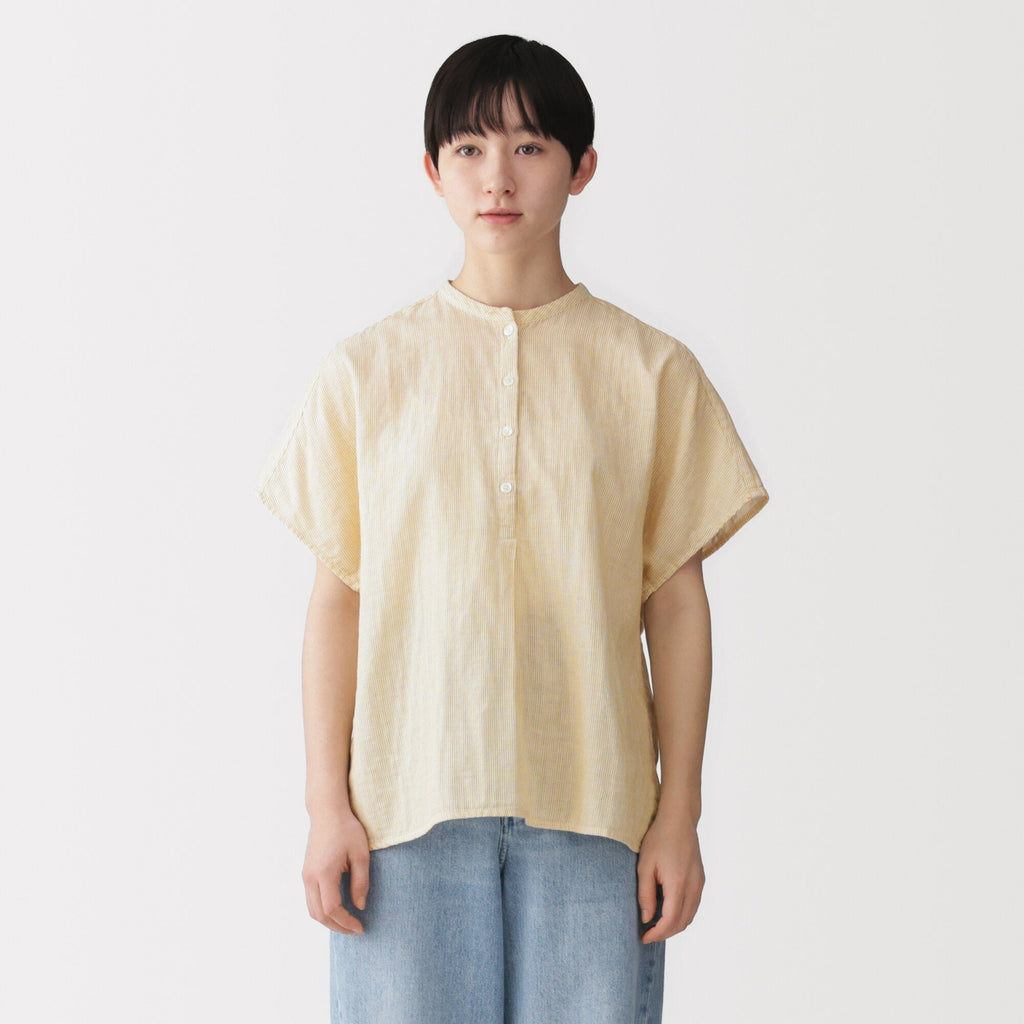 Kapok Blend Double Gauze Blouse