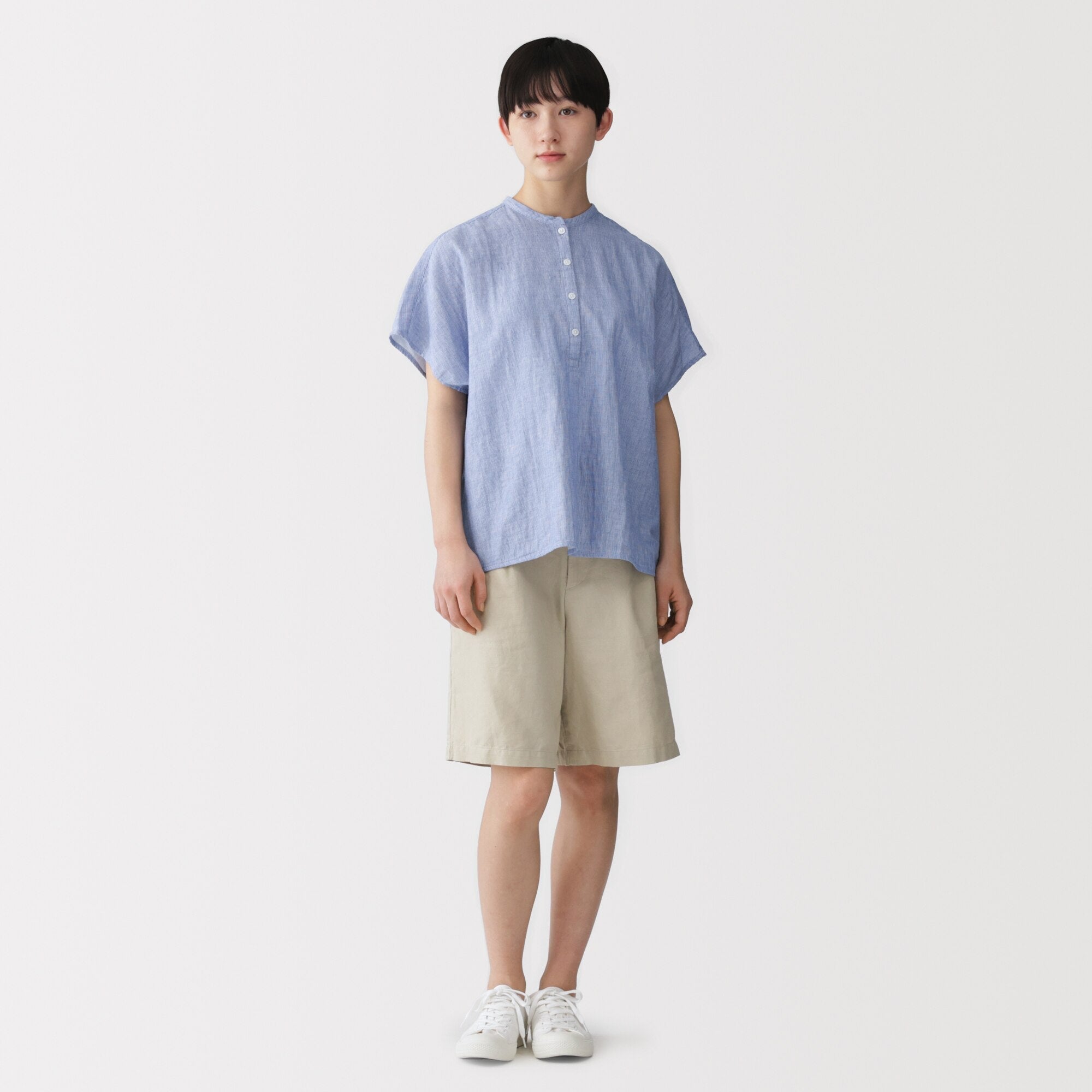 Kapok Blend Double Gauze Blouse