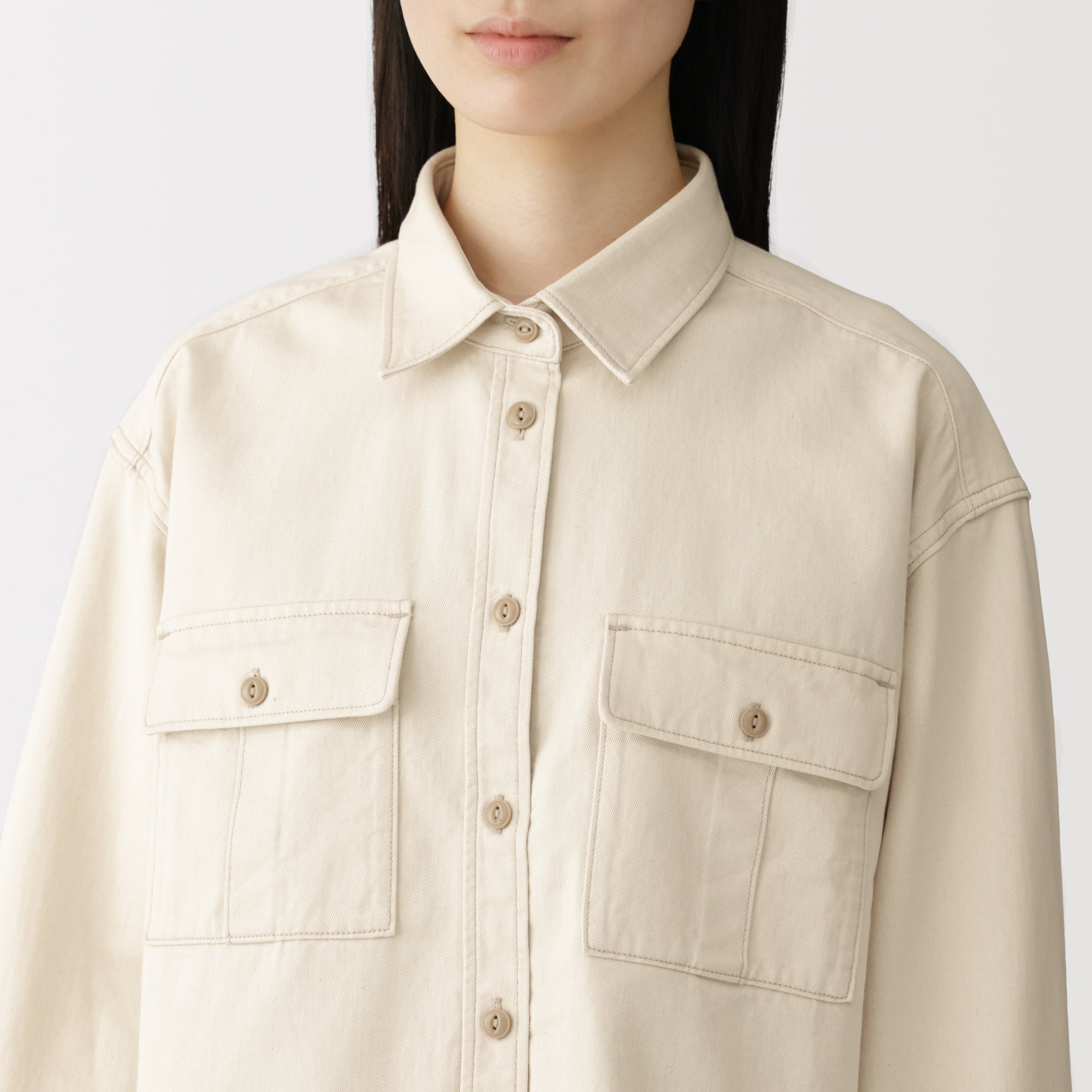 Kapok Blend Twill Shirt
