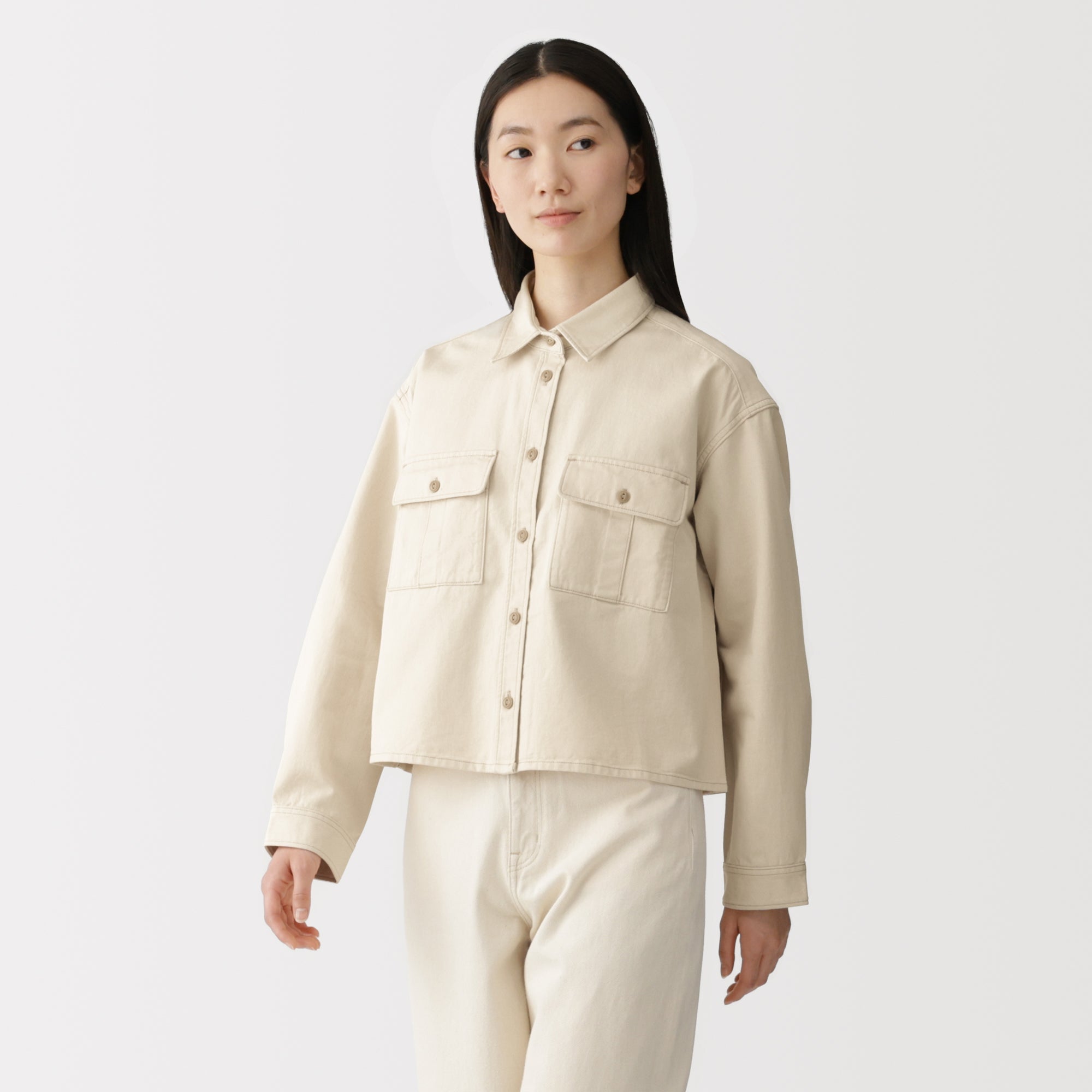 Kapok Blend Twill Shirt