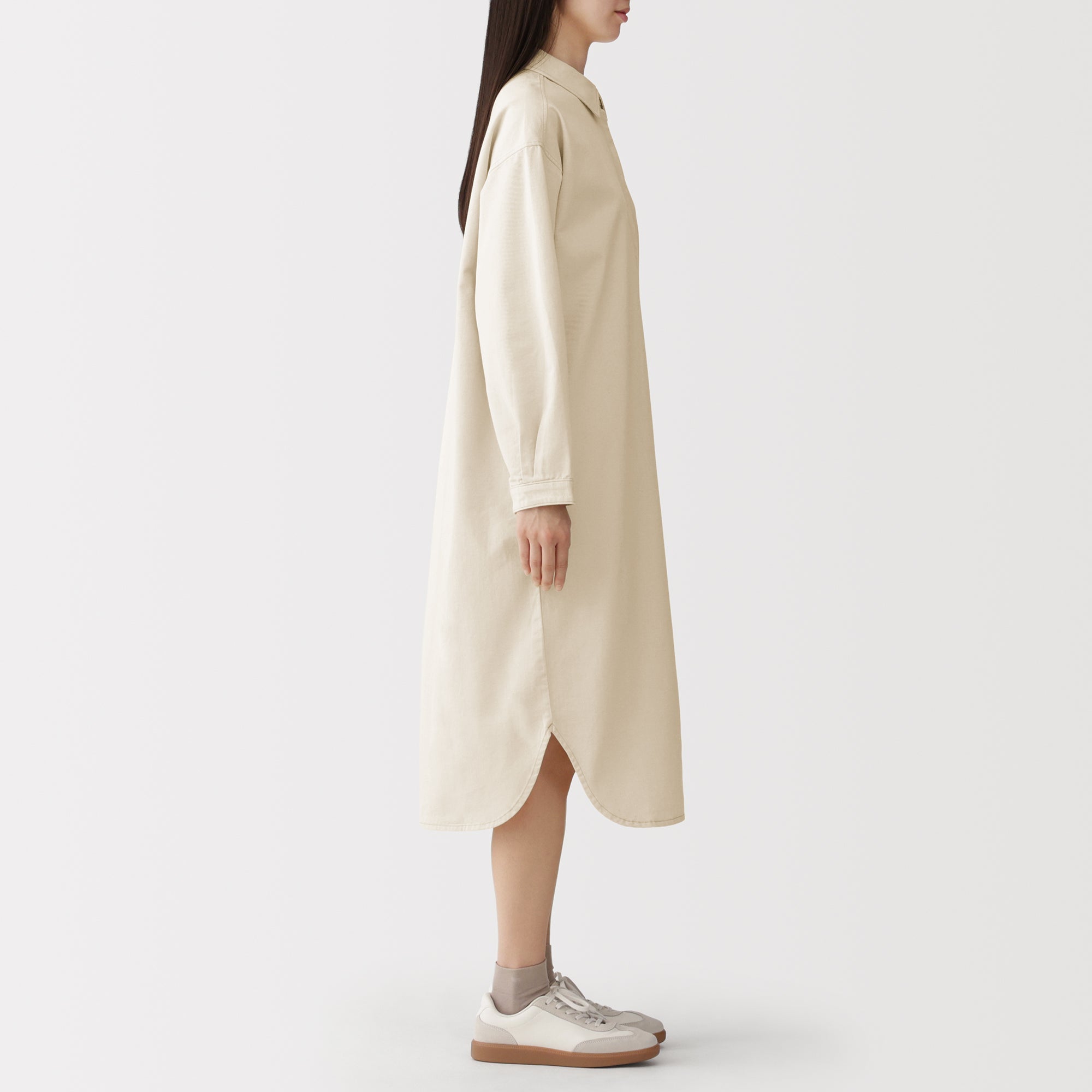 Kapok Blend Twill Dress