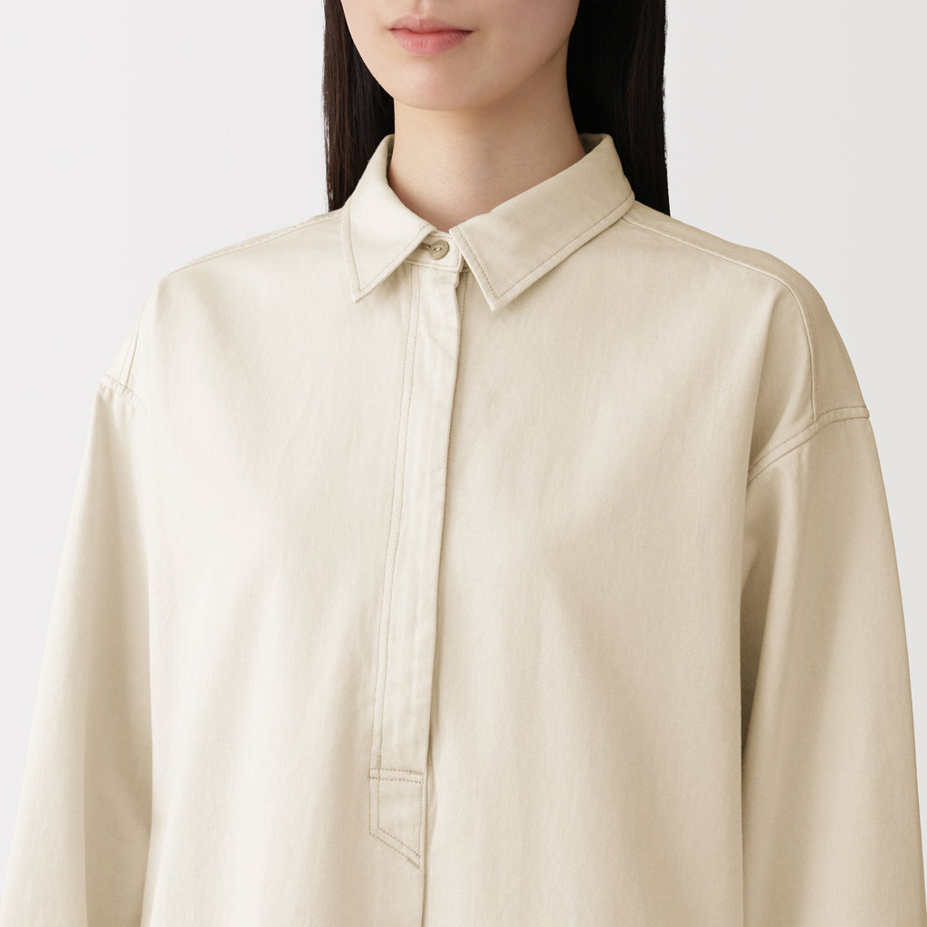Kapok Blend Twill Dress