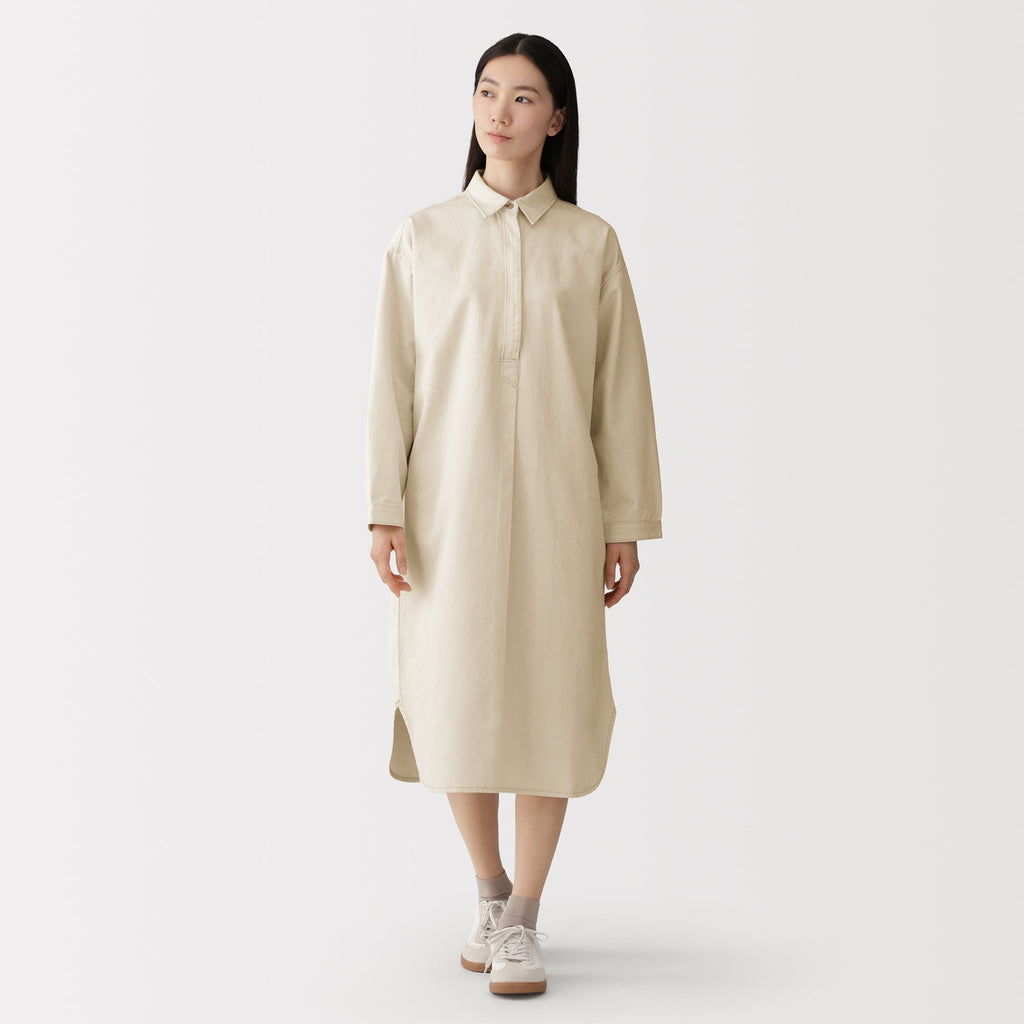 Kapok Blend Twill Dress