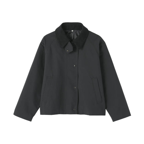 Corduroy Collar Short Blouson