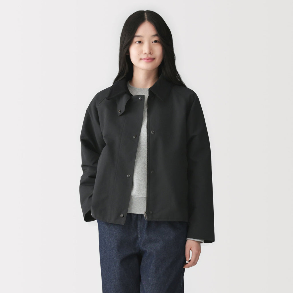 Corduroy Collar Short Blouson