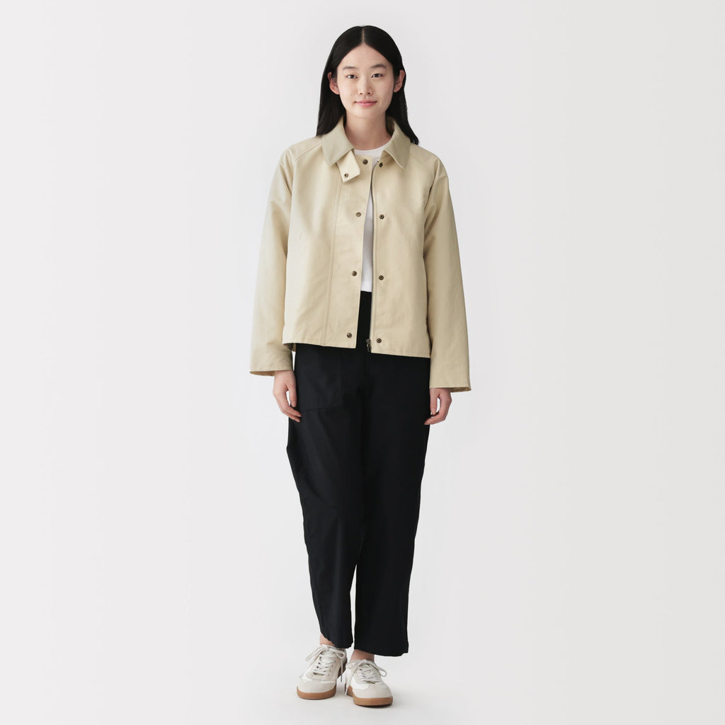 Corduroy Collar Short Blouson
