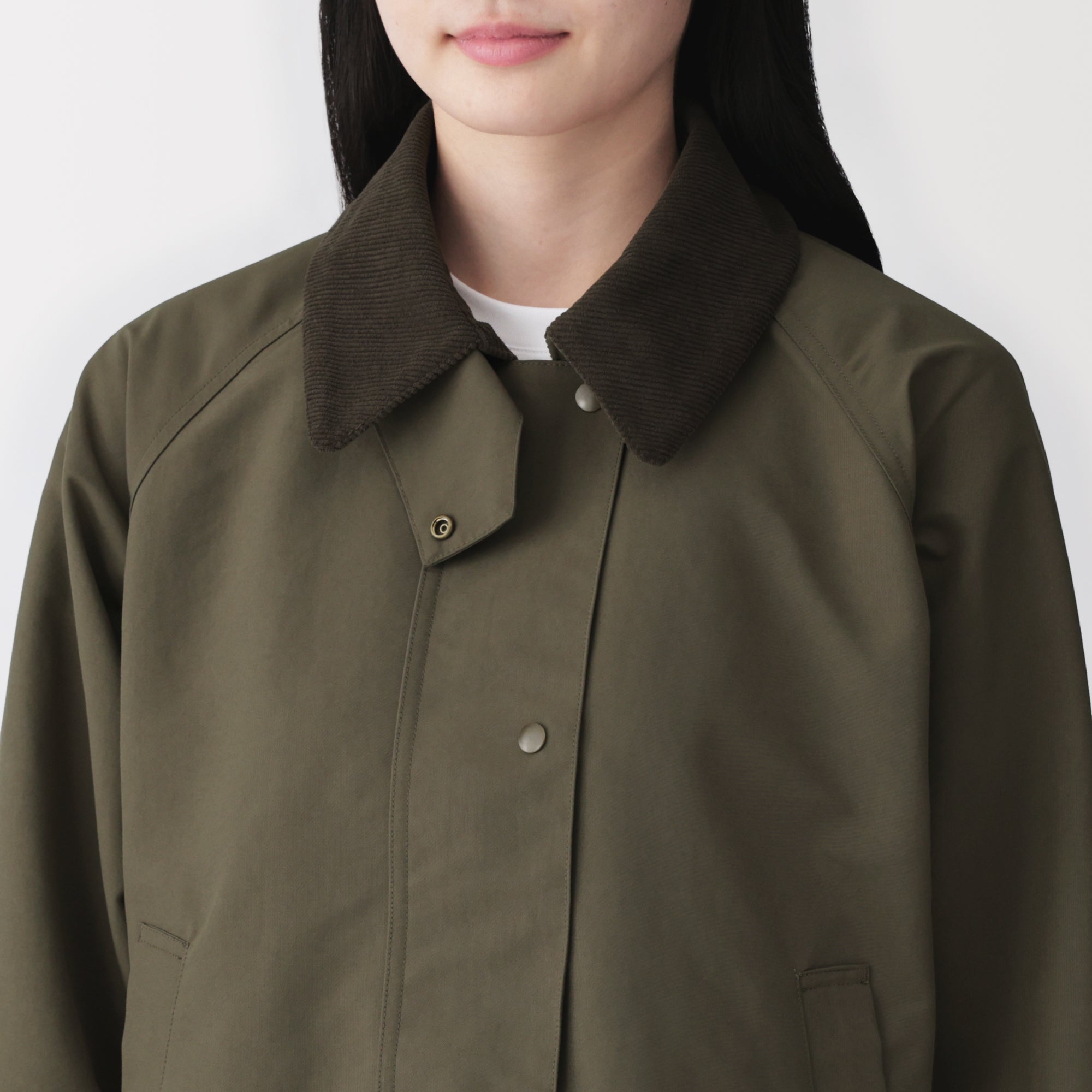 Corduroy Collar Short Blouson