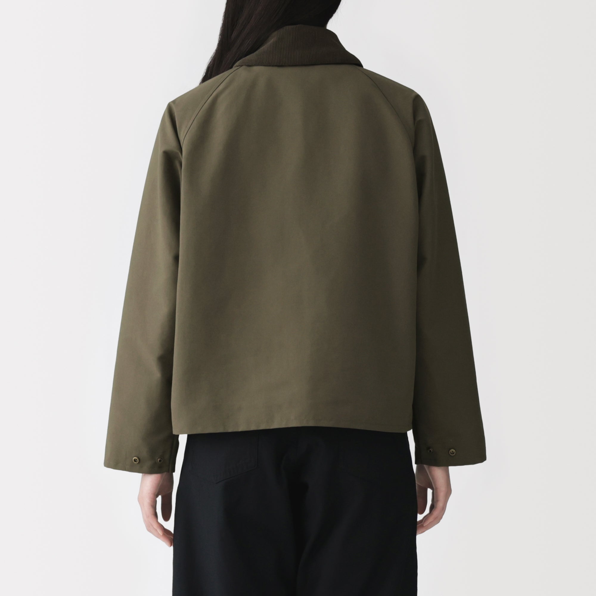 Corduroy Collar Short Blouson