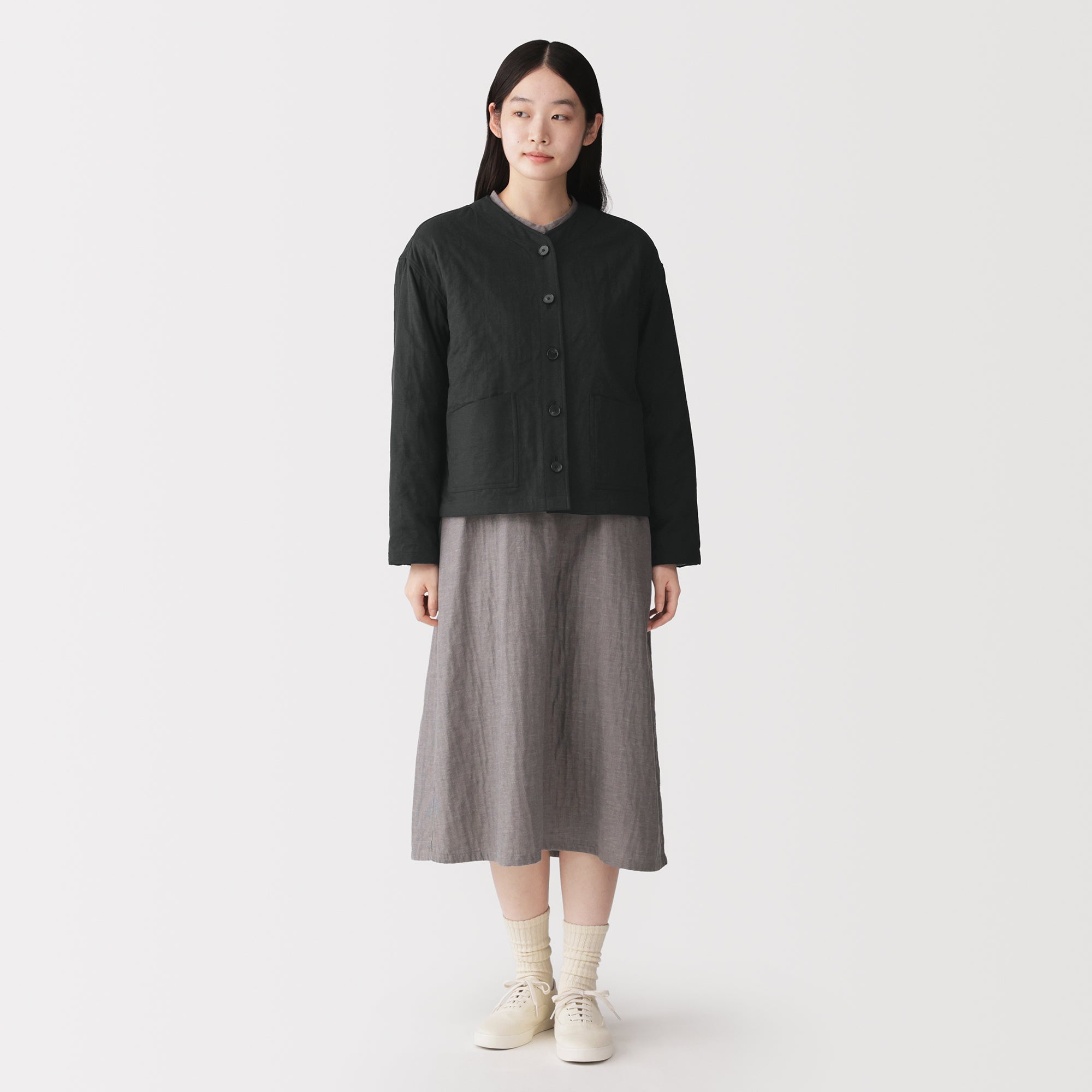 Kapok Blend Quilted Jacket