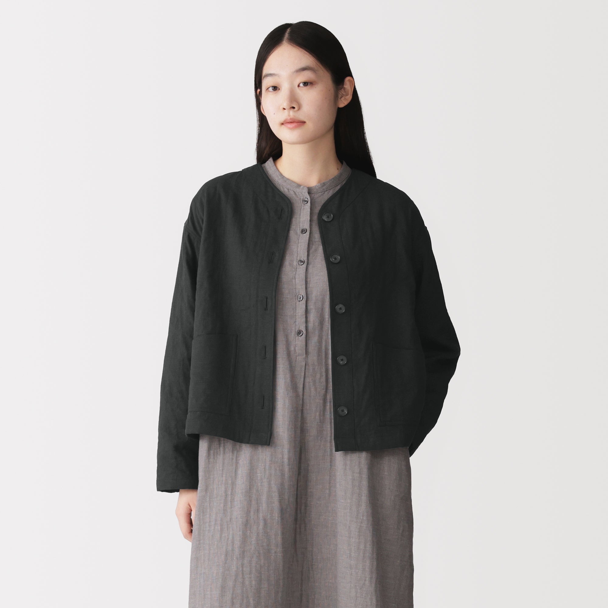Kapok Blend Quilted Jacket