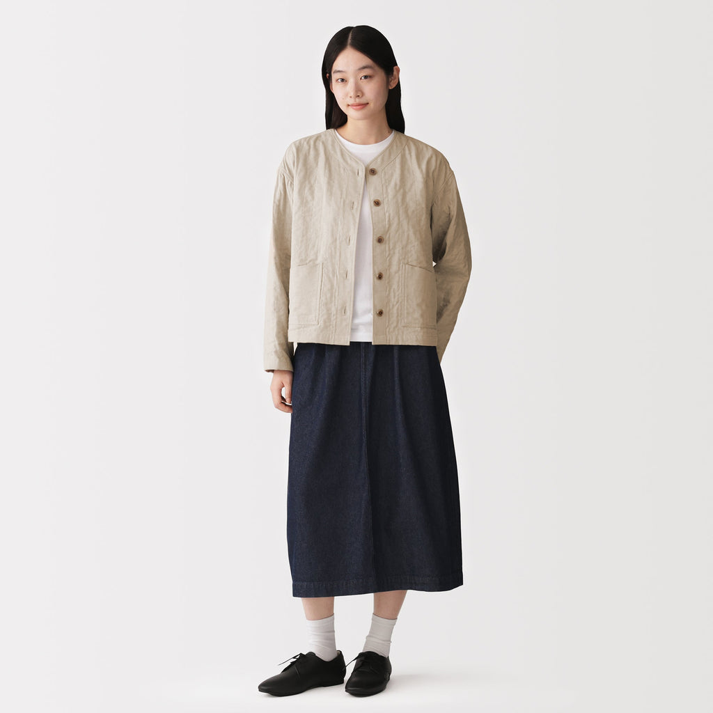 Kapok Blend Quilted Jacket