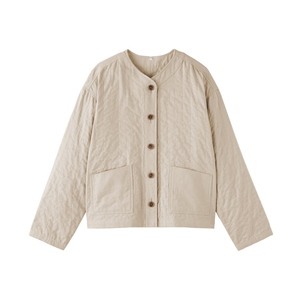 Kapok Blend Quilted Jacket
