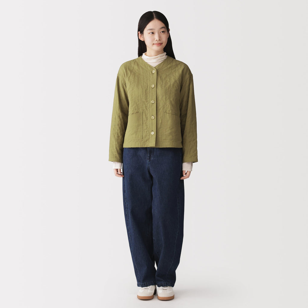 Kapok Blend Quilted Jacket