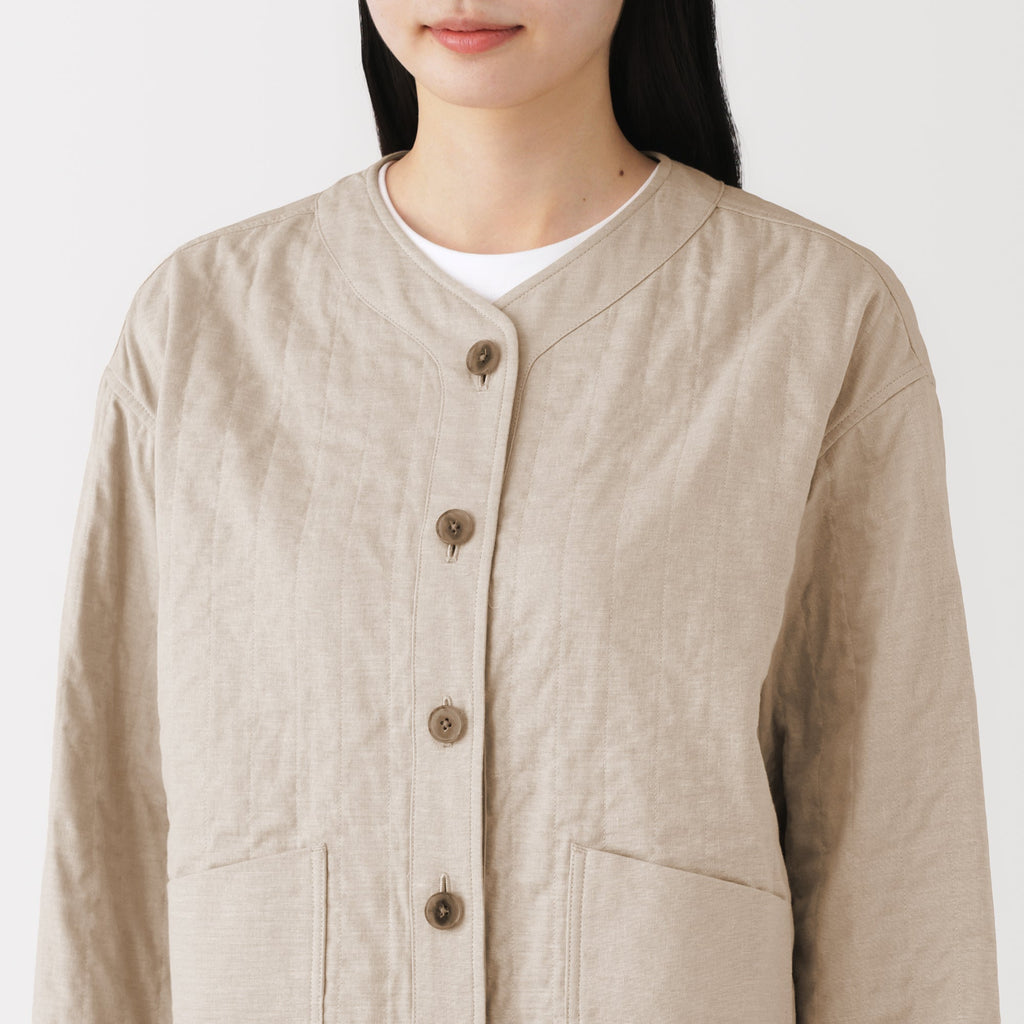 Kapok Blend Quilted Jacket
