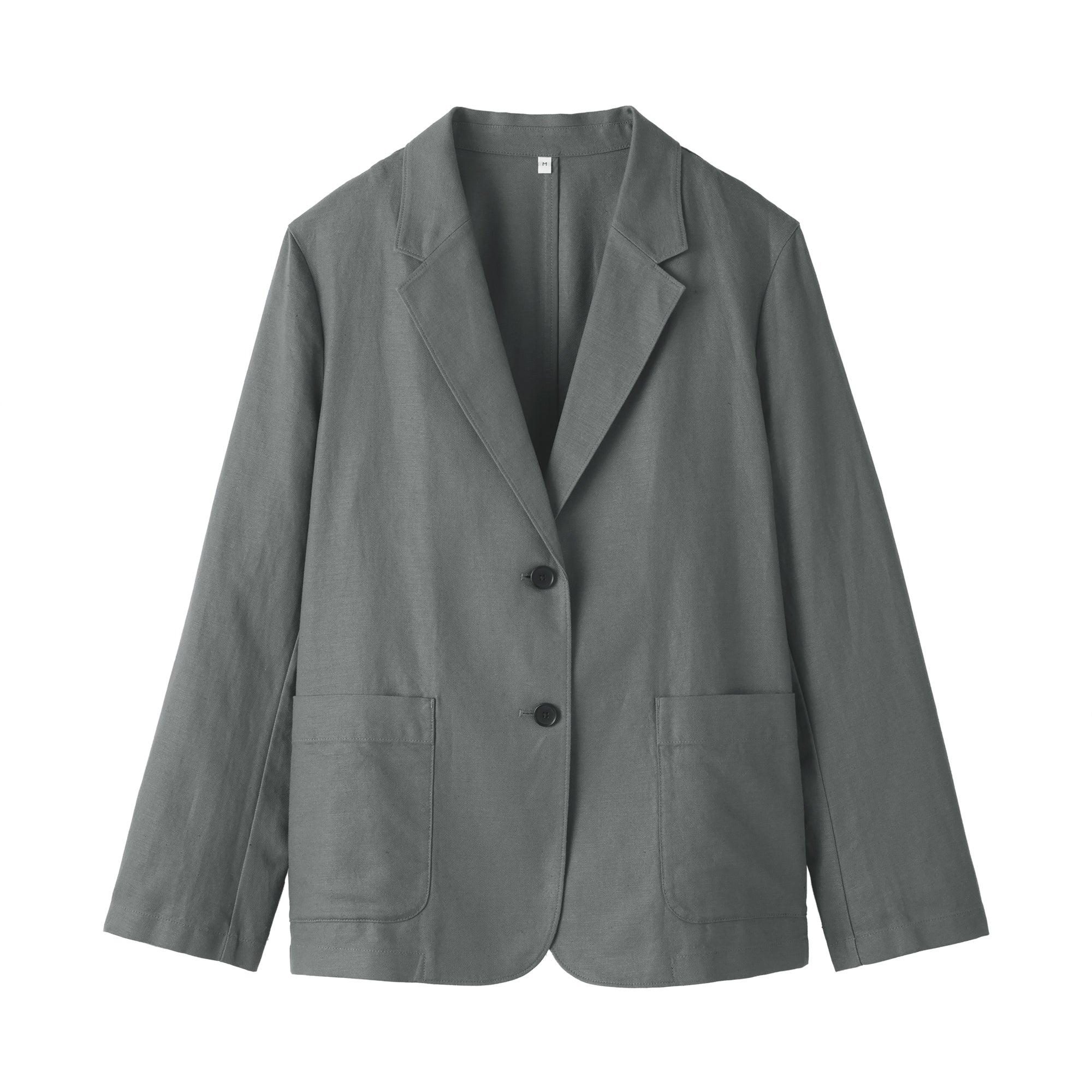 Hemp Blend Twill Tailored Jacket