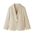 Hemp Blend Twill Tailored Jacket