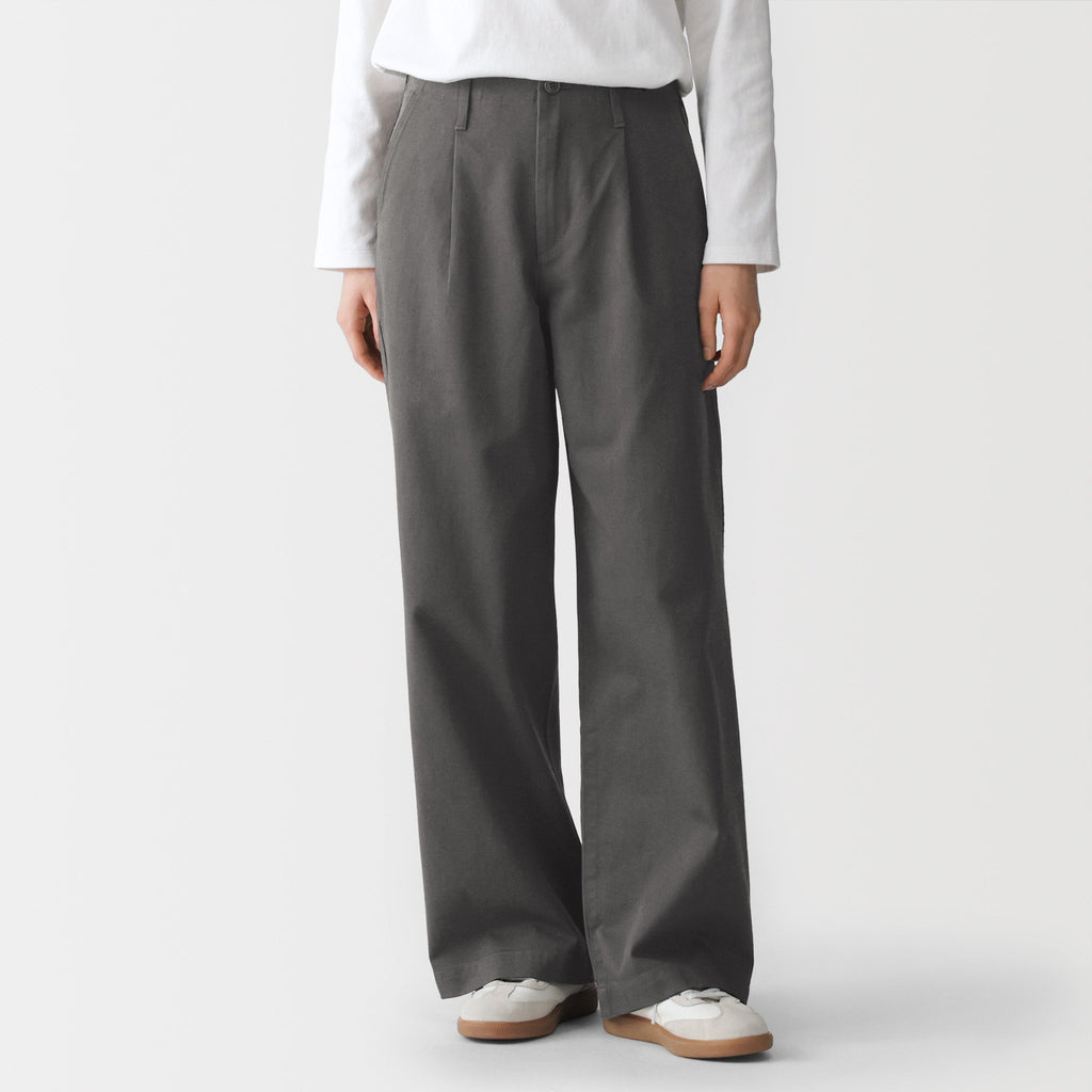 Chino Darted Wide Pants