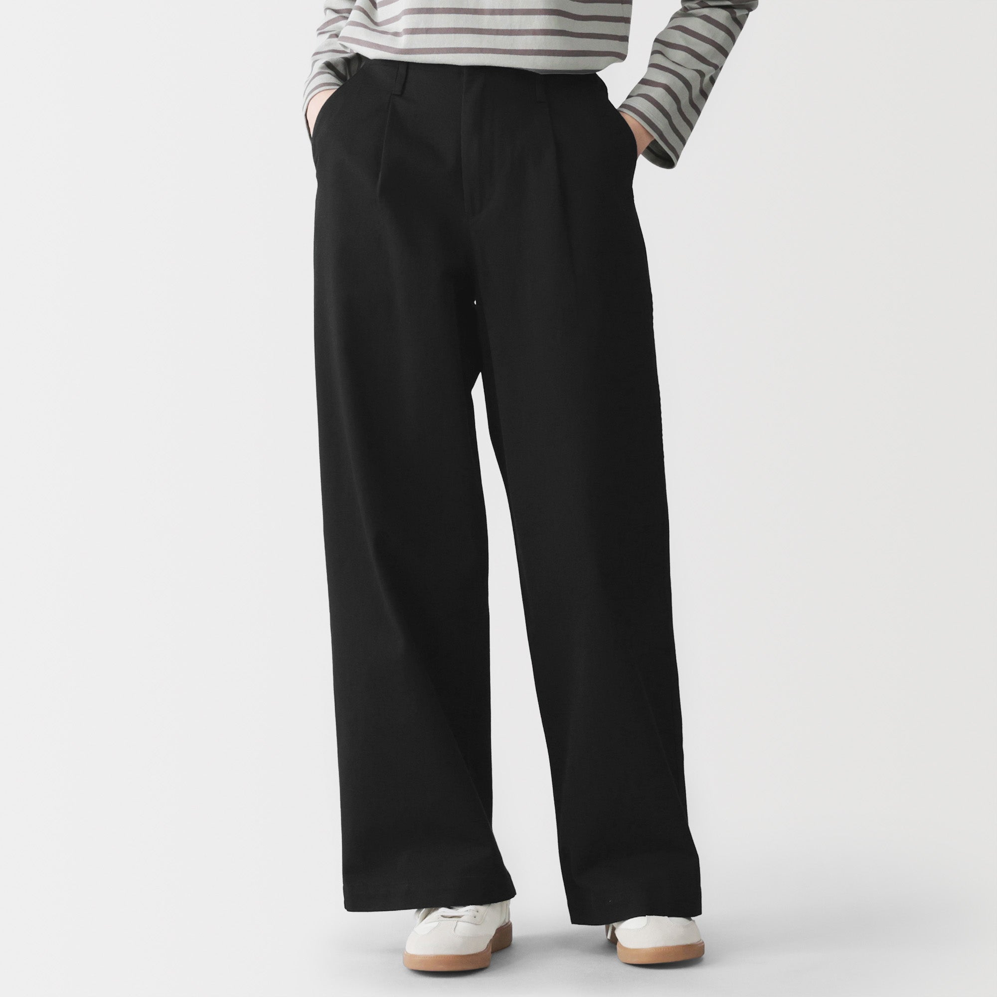 Chino Darted Wide Pants
