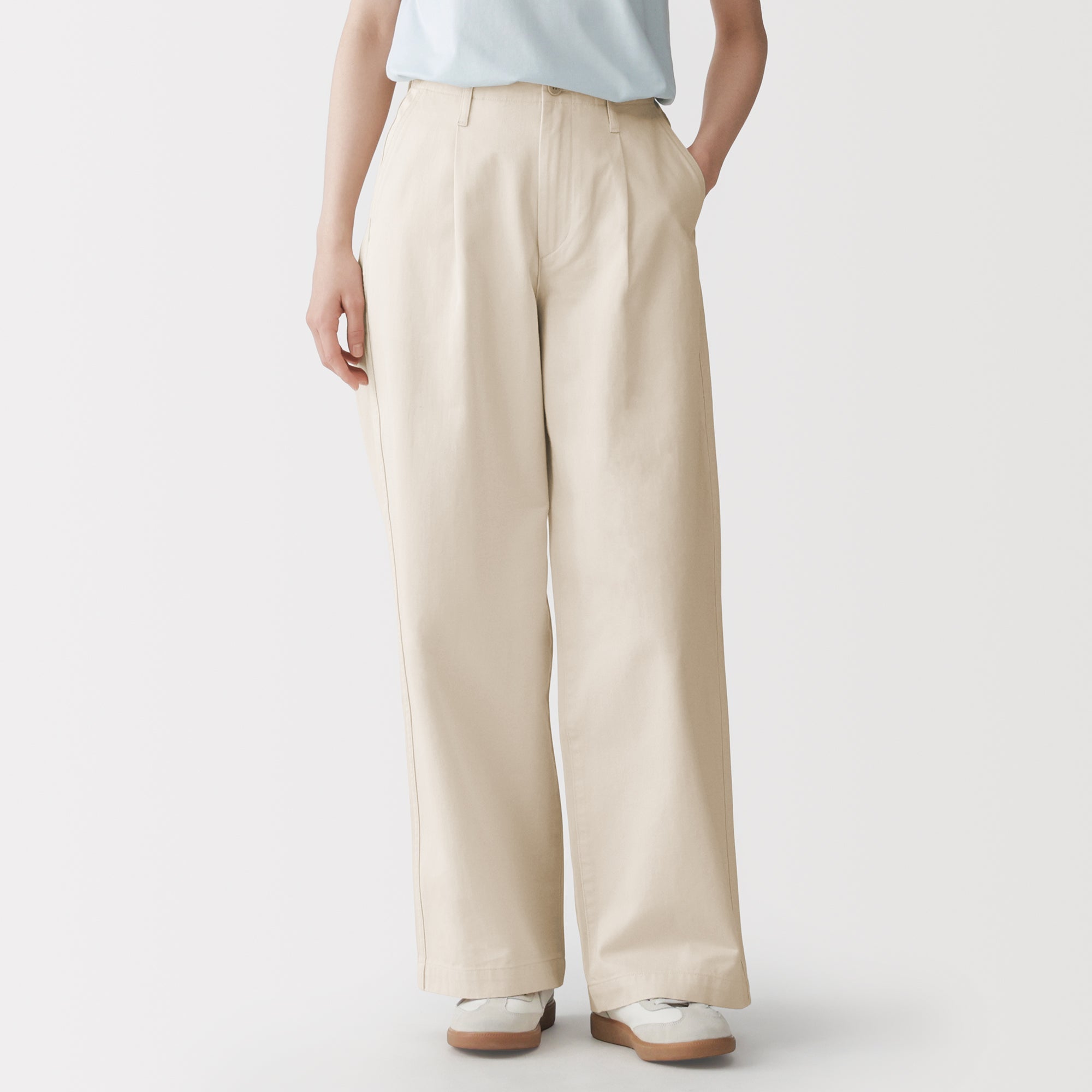 Chino Darted Wide Pants