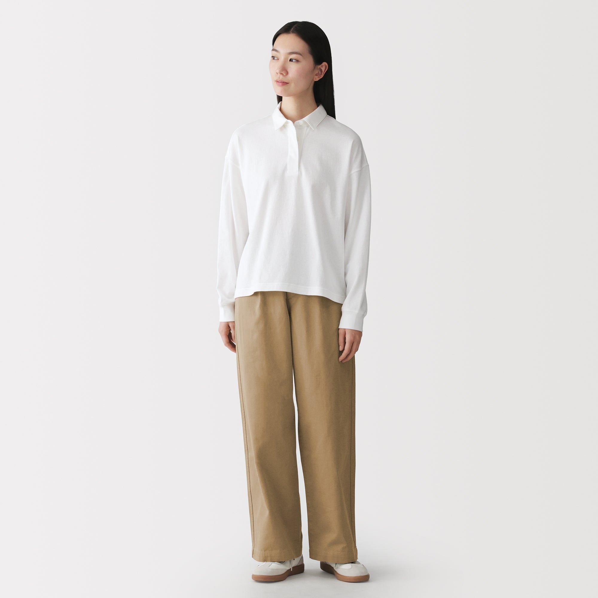 Chino Darted Wide Pants