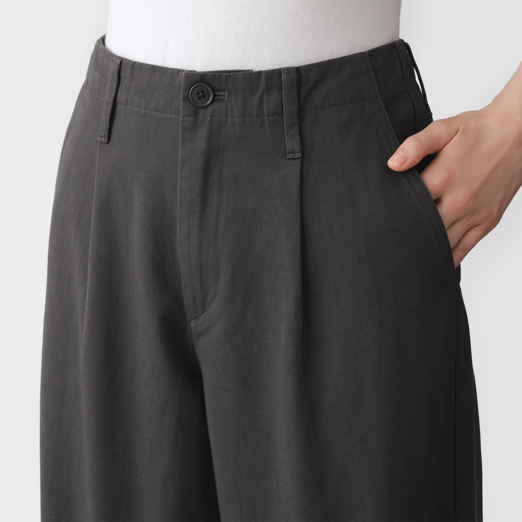 Chino Darted Wide Pants