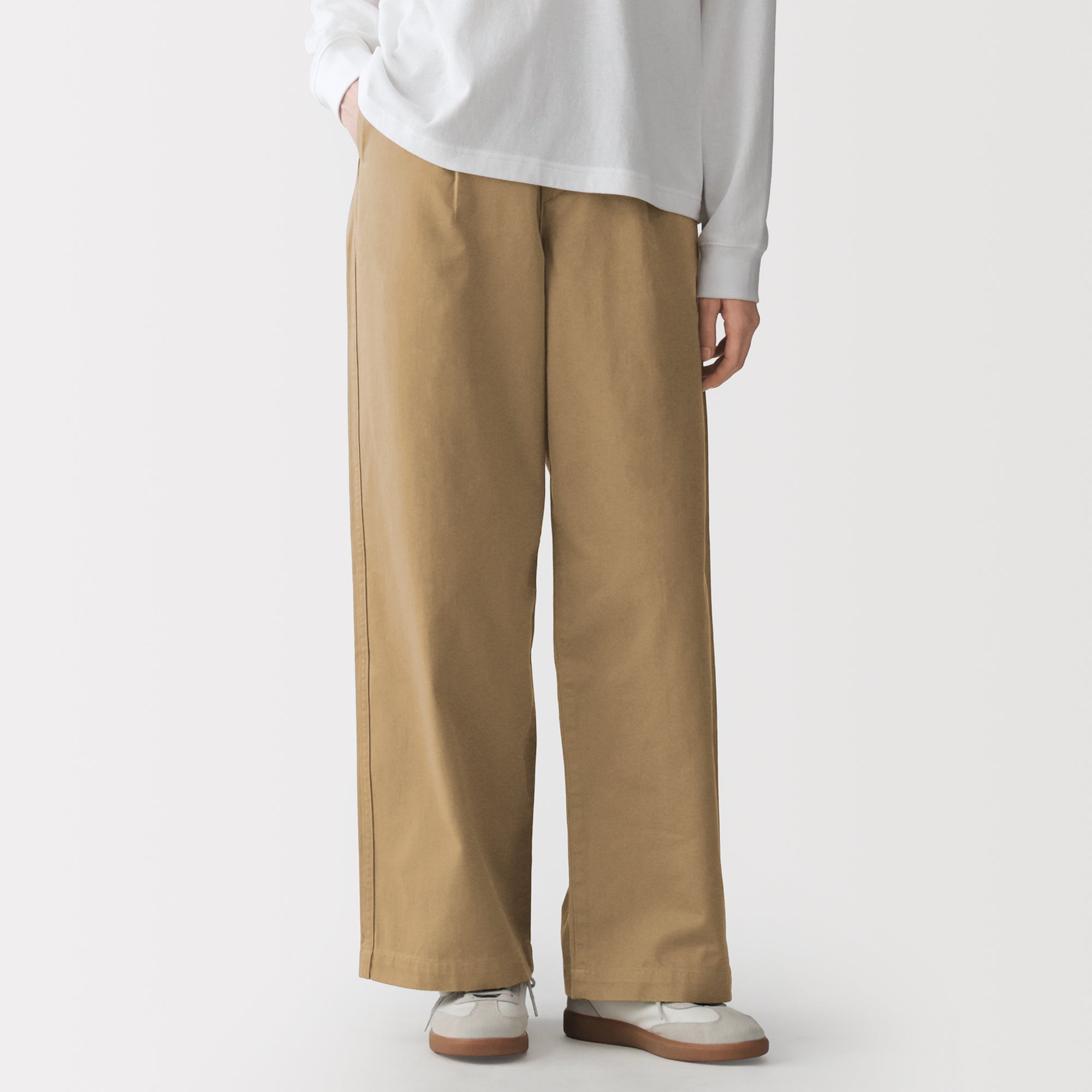 Chino Darted Wide Pants