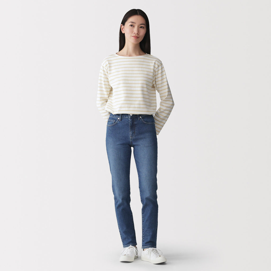Denim Slim Straight Pants