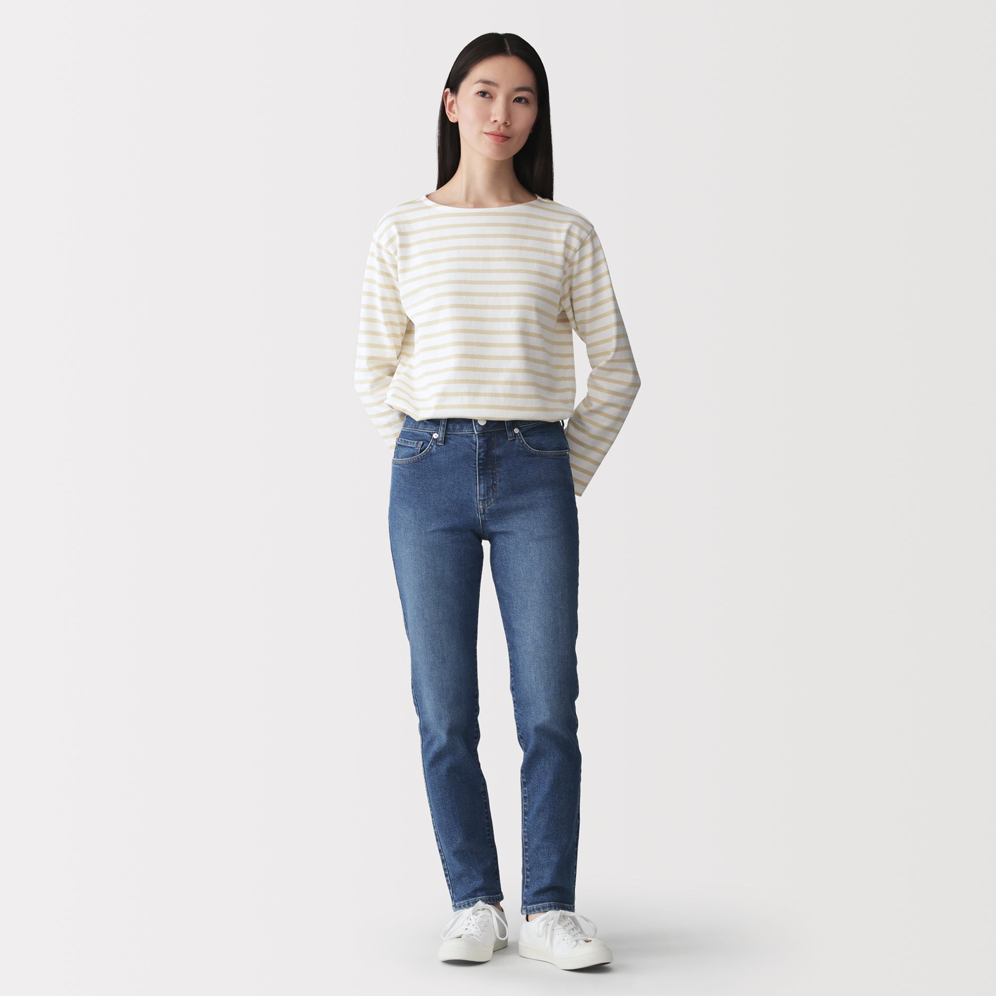 Denim Slim Straight Pants