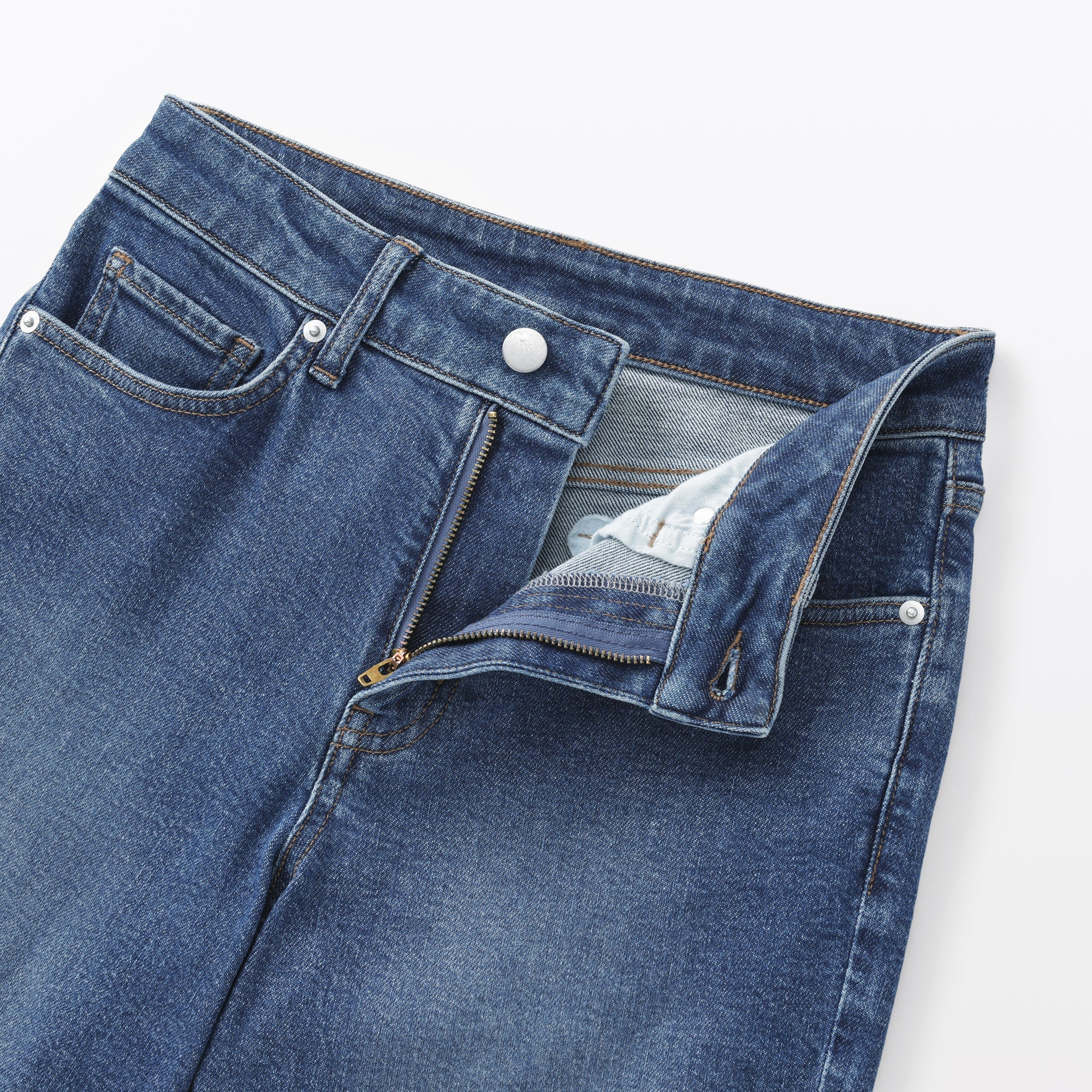 Denim Slim Straight Pants