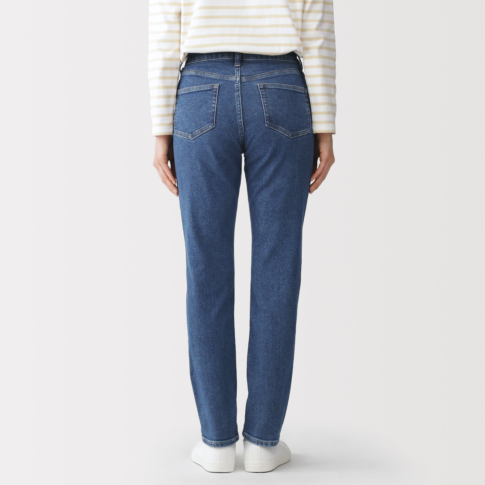 Denim Slim Straight Pants